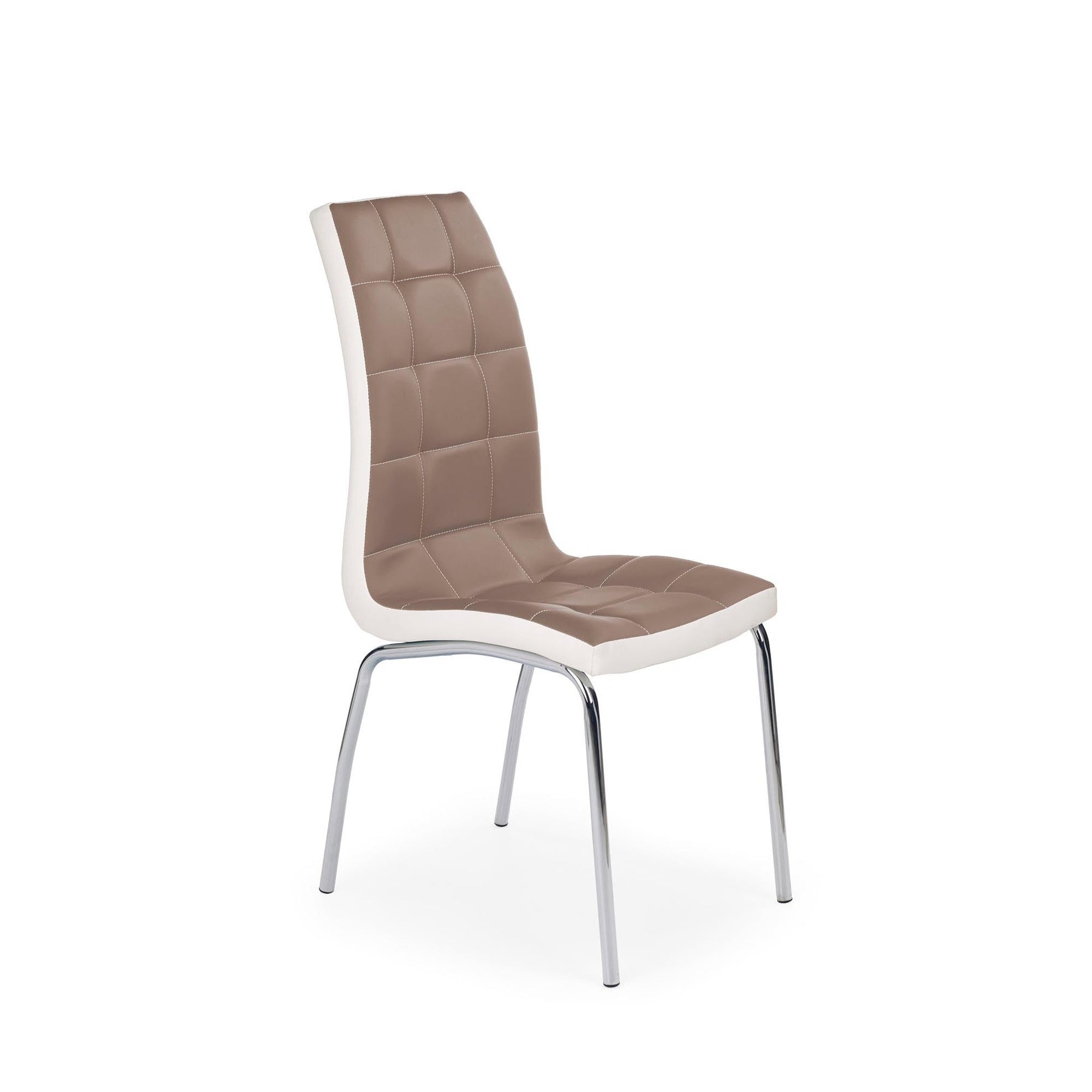 Scaun picioare cromatice K186, cappuccino/alb, 42X63X100 CM.