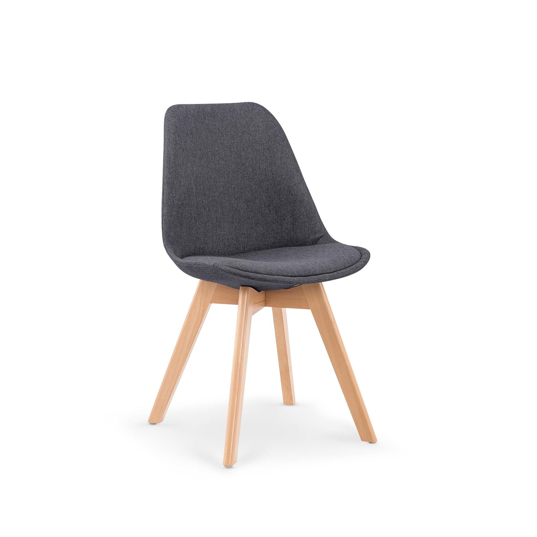 Scaun tapitat din lemn gri inchis K303, 48X54X83 CM