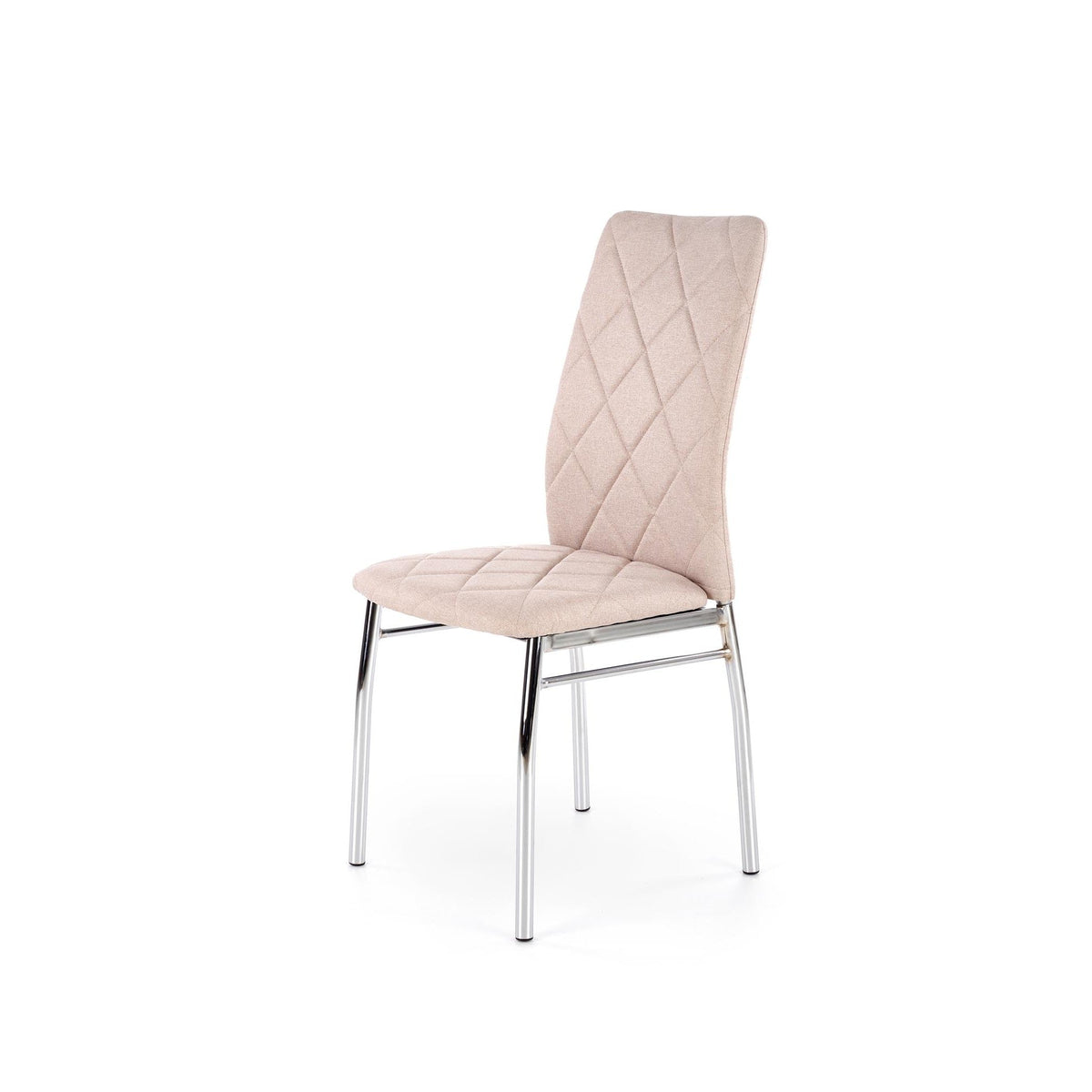 Scaun ieftin tapitat bej K309, 43X57X97 CM - ACAJU
