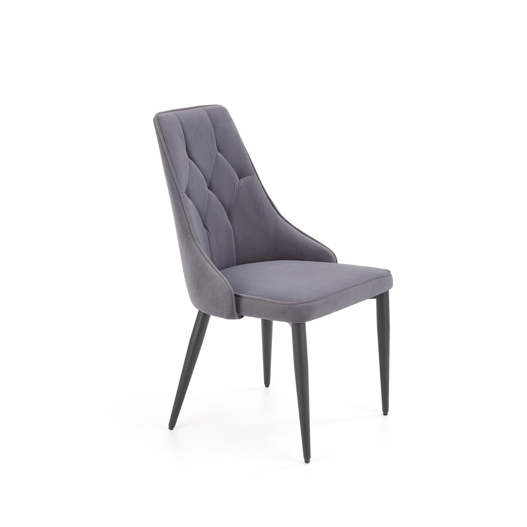 Scaun tapitat K365, gri, 52x57x90 cm
