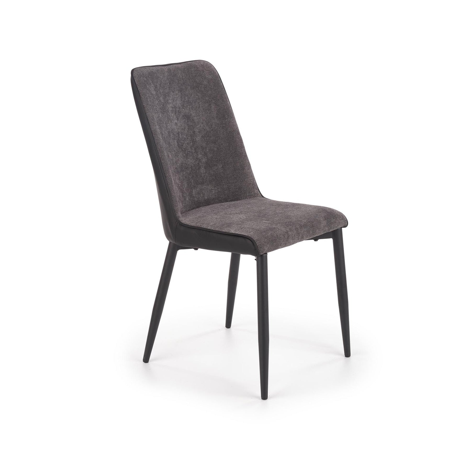 Scaun tapitat K368, gri inchis, 45x58x92 cm