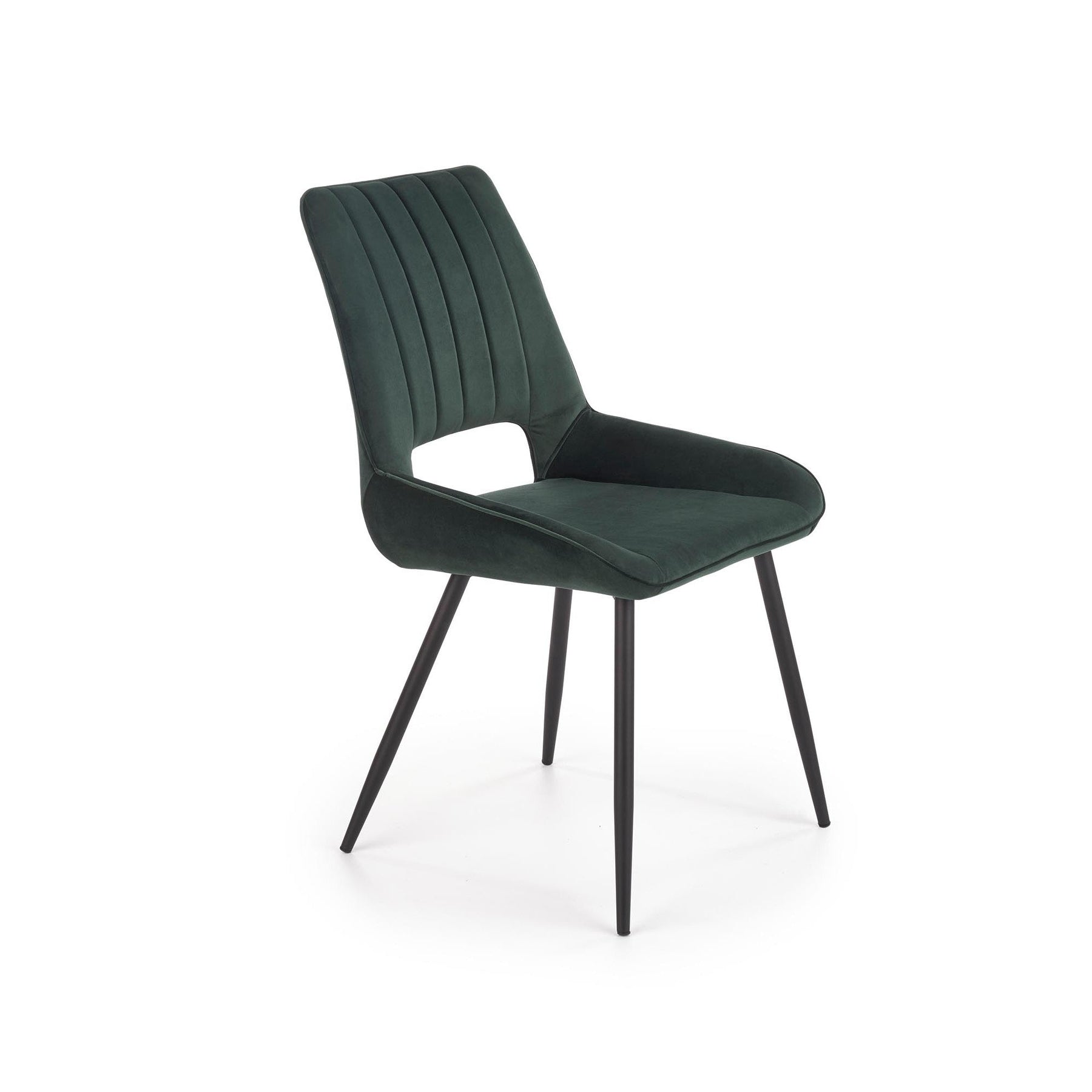 Scaun tapitat K404, verde, 52x58x88 cm