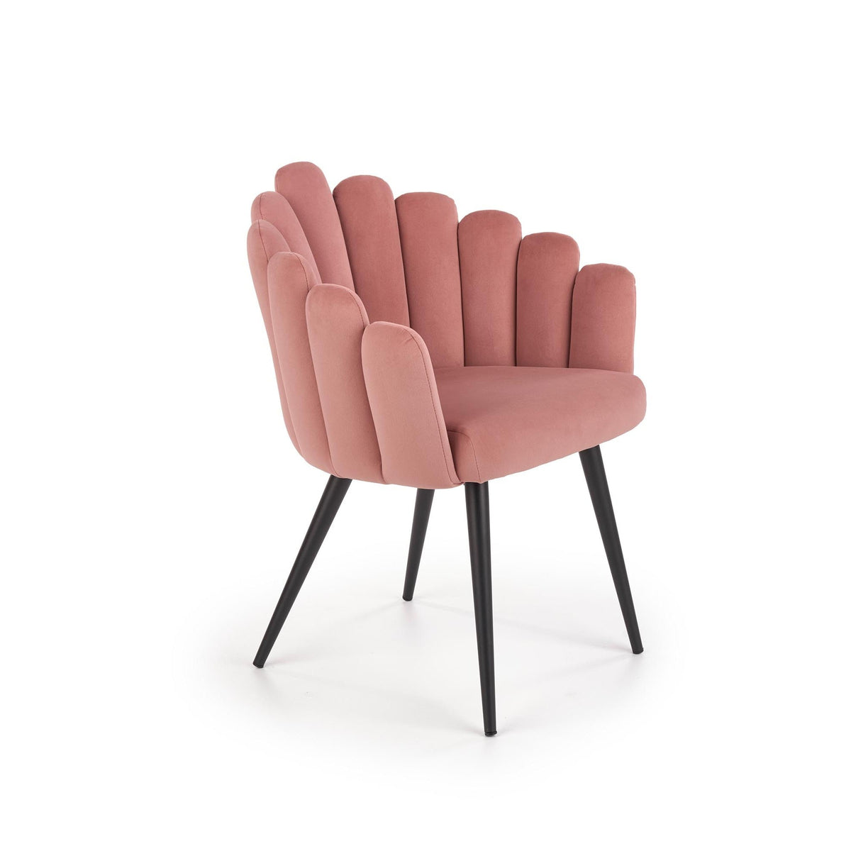Scaun tapitat K410, roz, 65x62x85 cm