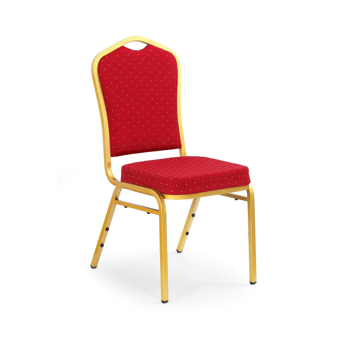 Scaun conferinta rosu K66, 45X48X93 CM - ACAJU