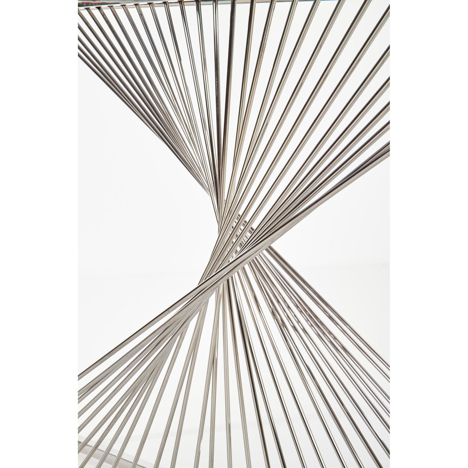 Consola KN4, argintiu/fumuriu, 120x40x76 cm