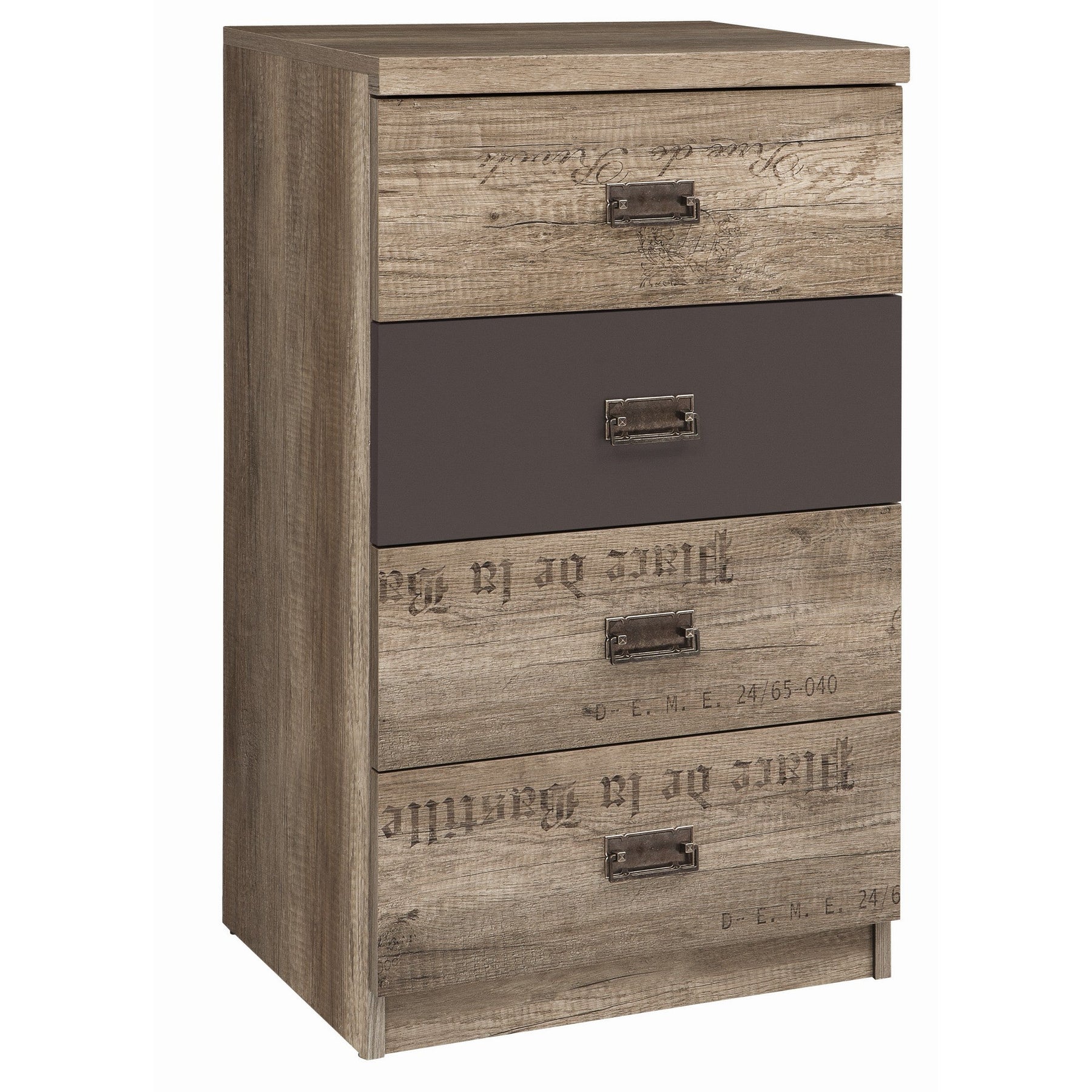 Comoda rustica Malcolm, 40x50x87,5 cm