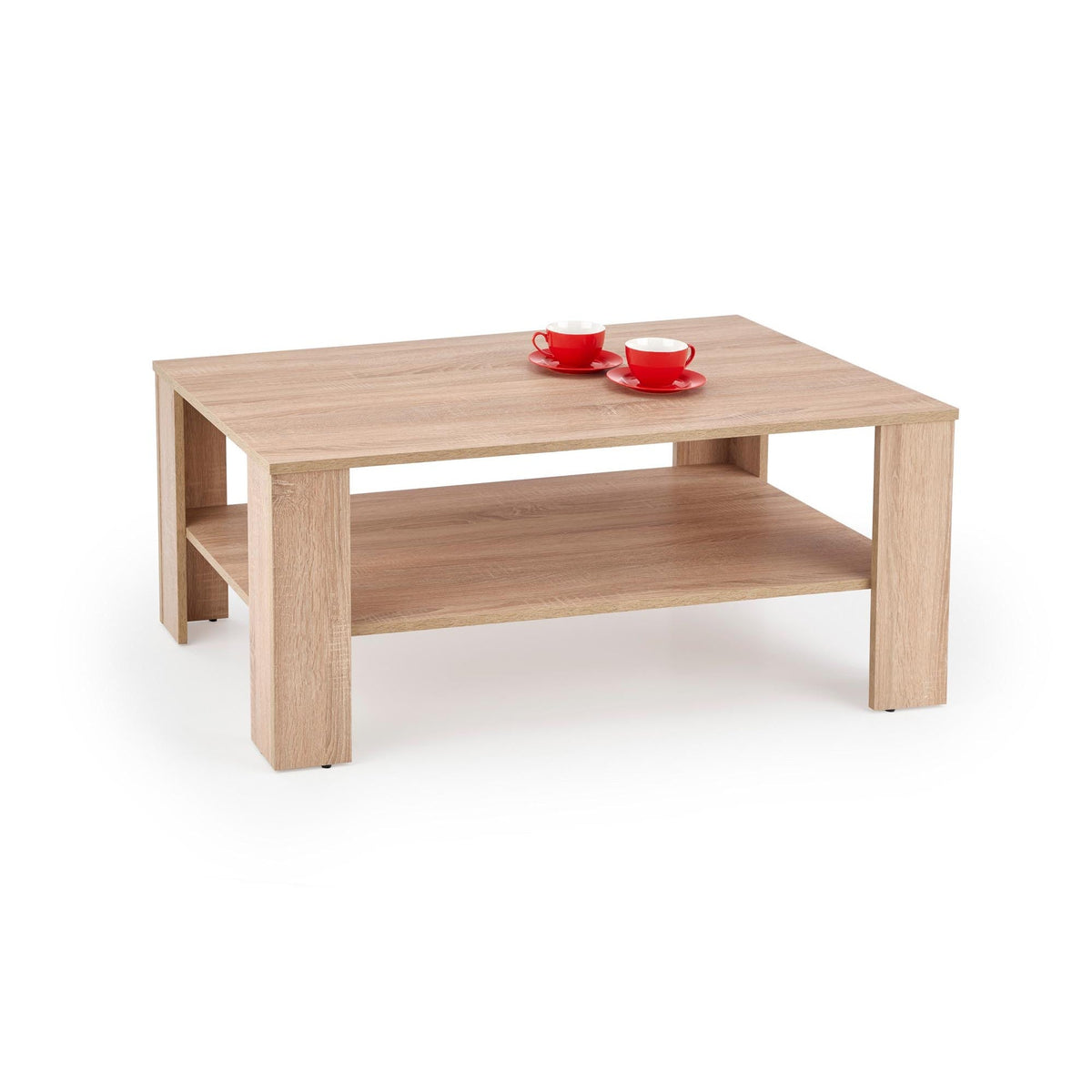 Masuta de cafea pentru living stejar sonoma Kwadro, 110x65X53 CM
