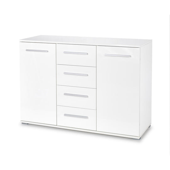 Comoda cu 4 sertare Lima KM4, alb, 82x40x116 cm