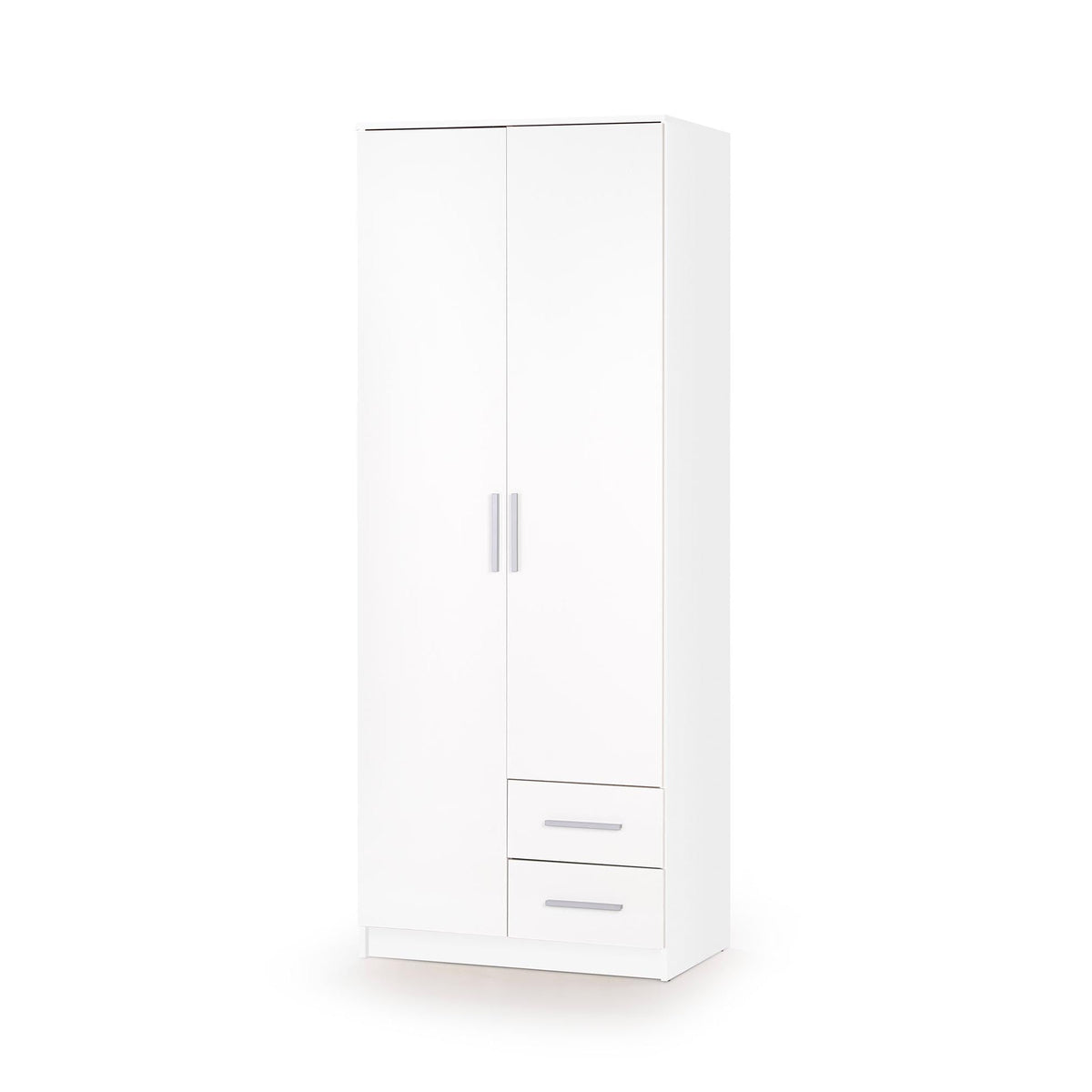 Dulap cu sertare si 2 usi Lima S2, alb, 205x52x80 cm - ACAJU