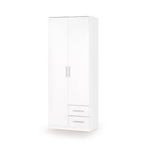 Dulap cu sertare si 2 usi Lima S2, alb, 205x52x80 cm - ACAJU