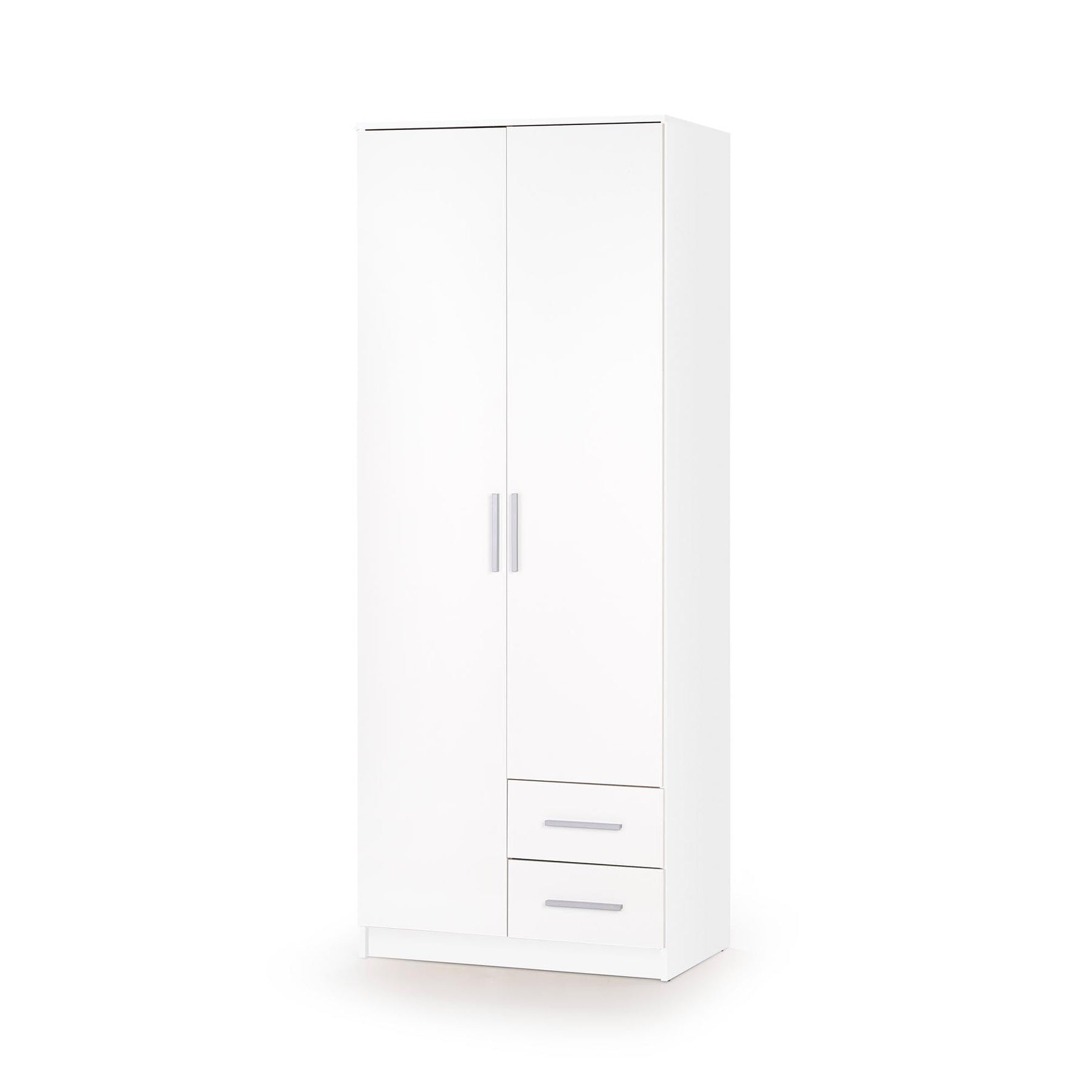 Dulap cu sertare si 2 usi Lima S2, alb, 205x52x80 cm - ACAJU