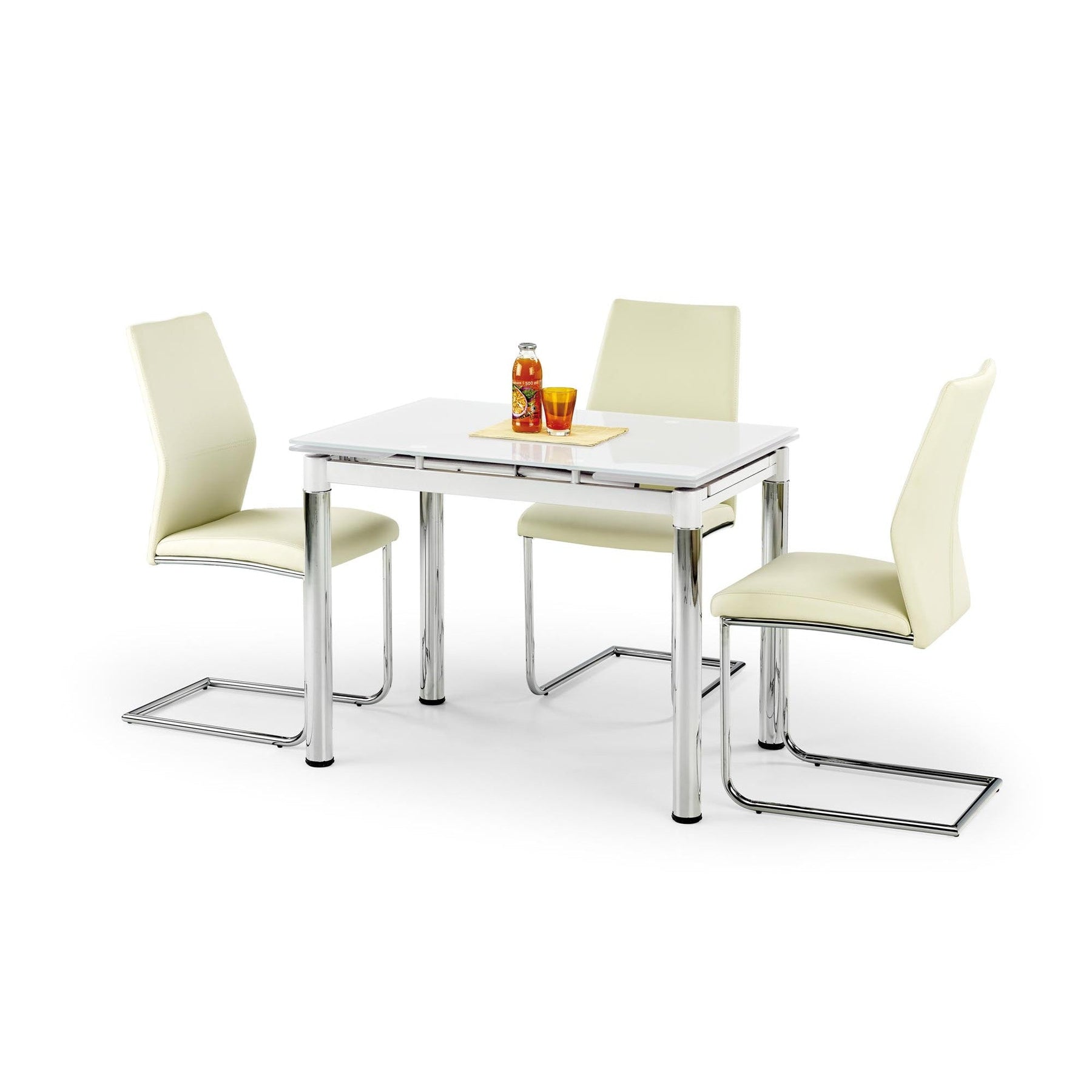 Masa cu picioare de inox Logan 2, 96/142X70X75 CM