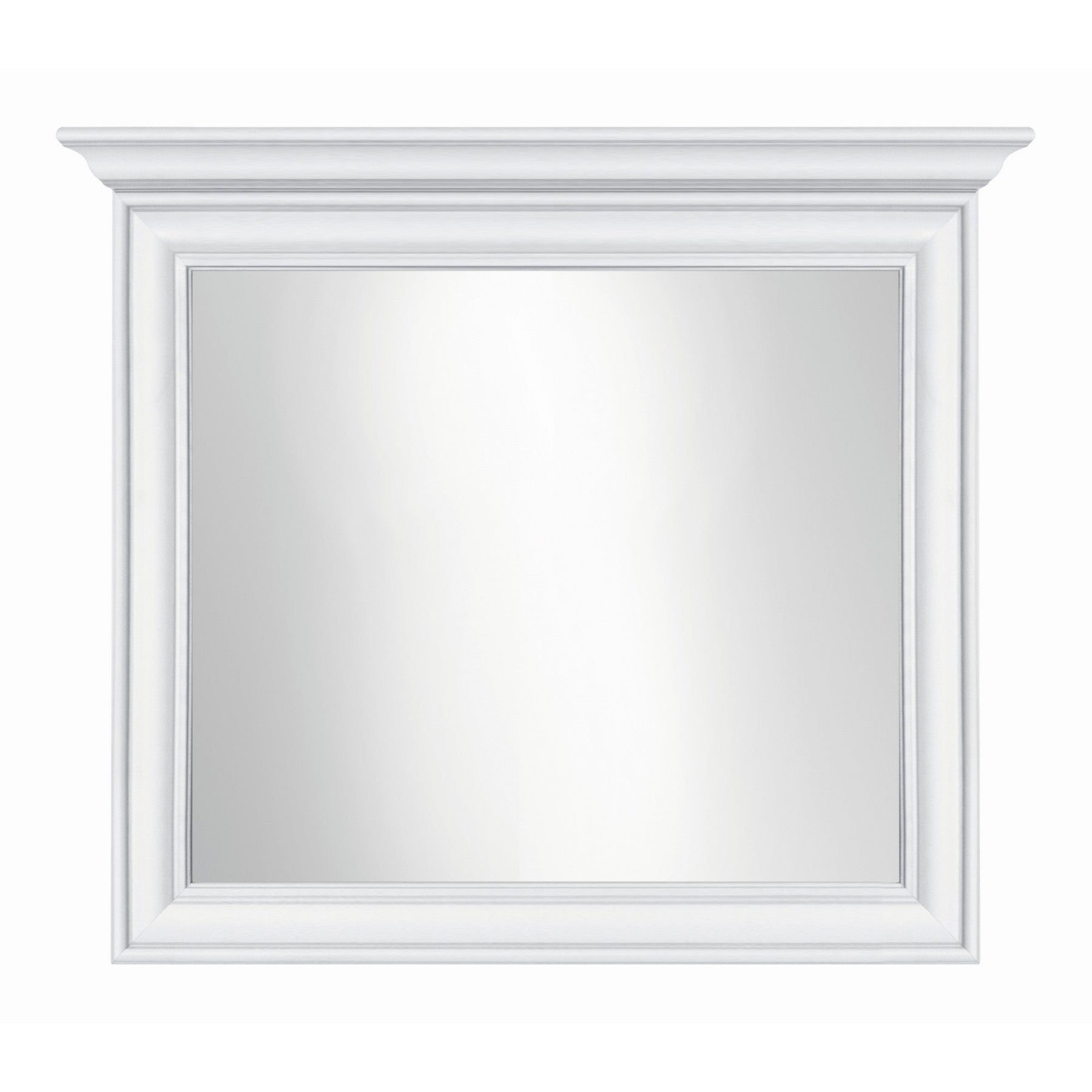 Oglinda decorativa Idento, alba, 99x6.5x76 cm