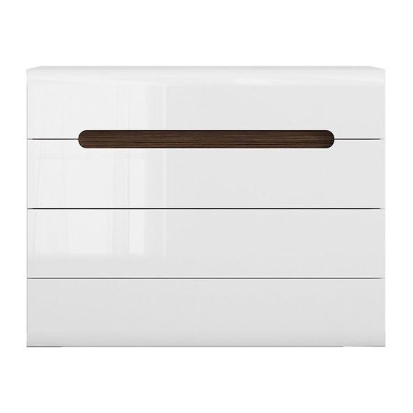 Comoda de dormitor alb Azteca Trio, 105X41X84 CM