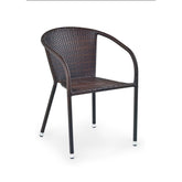 Scaun maro inchis de gradina Midas, 57X57X78 CM - ACAJU