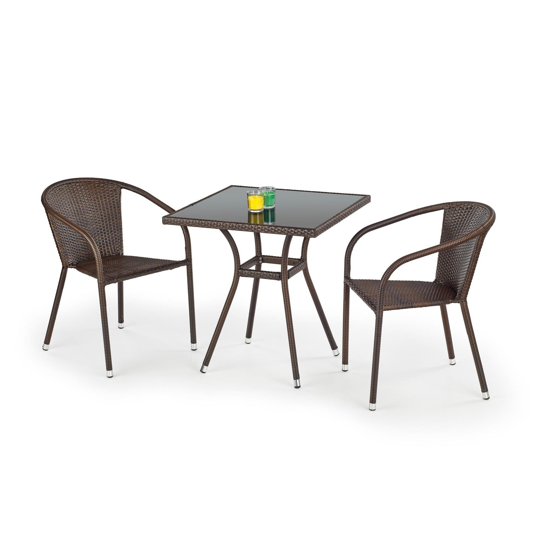 Scaun maro inchis de gradina Midas, 57X57X78 CM - ACAJU