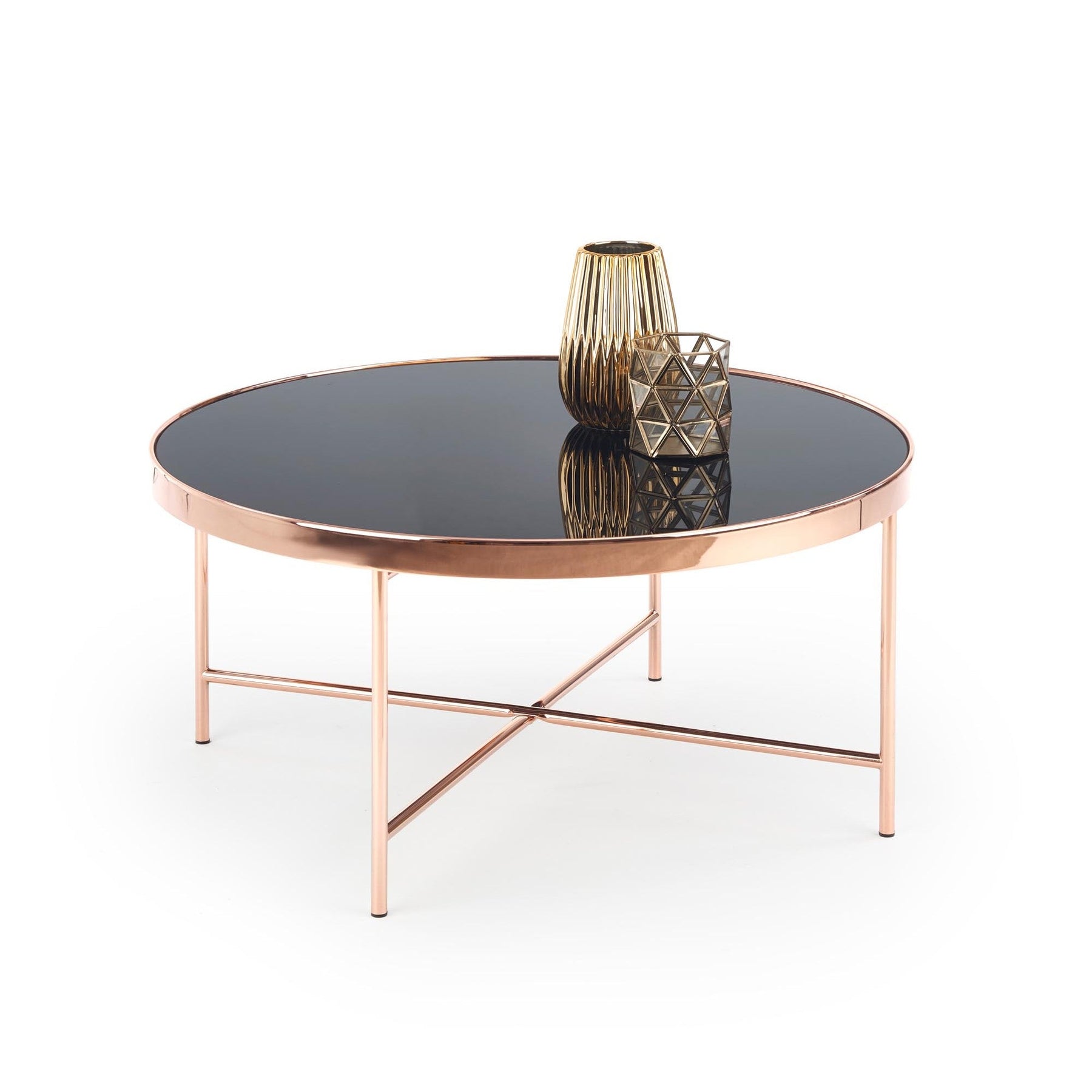 Masuta de cafea cupru Moria, Ø82XH40 CM