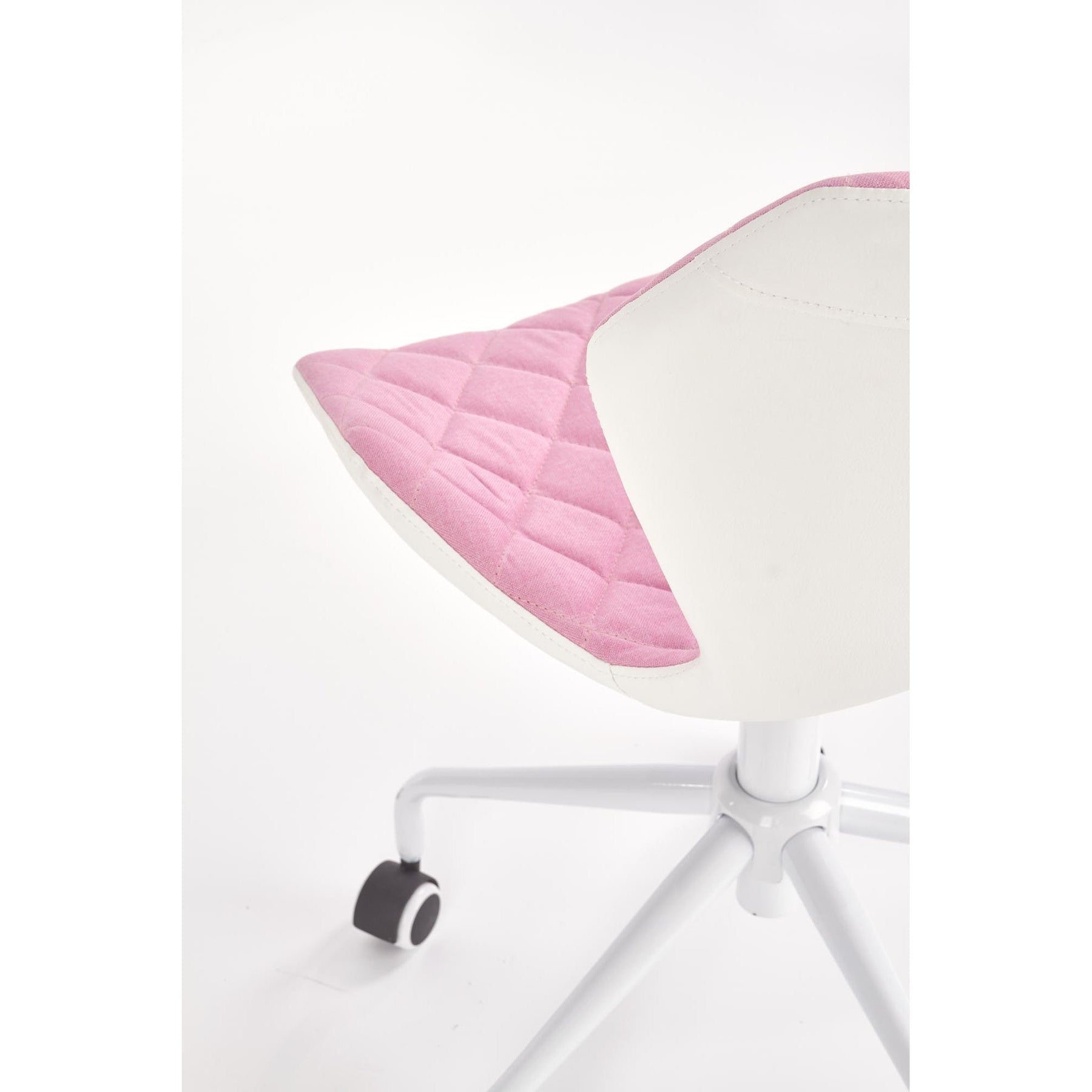 Scaun de birou MATRIX 3 alb/roz, 48/57x79/88x46/55 cm