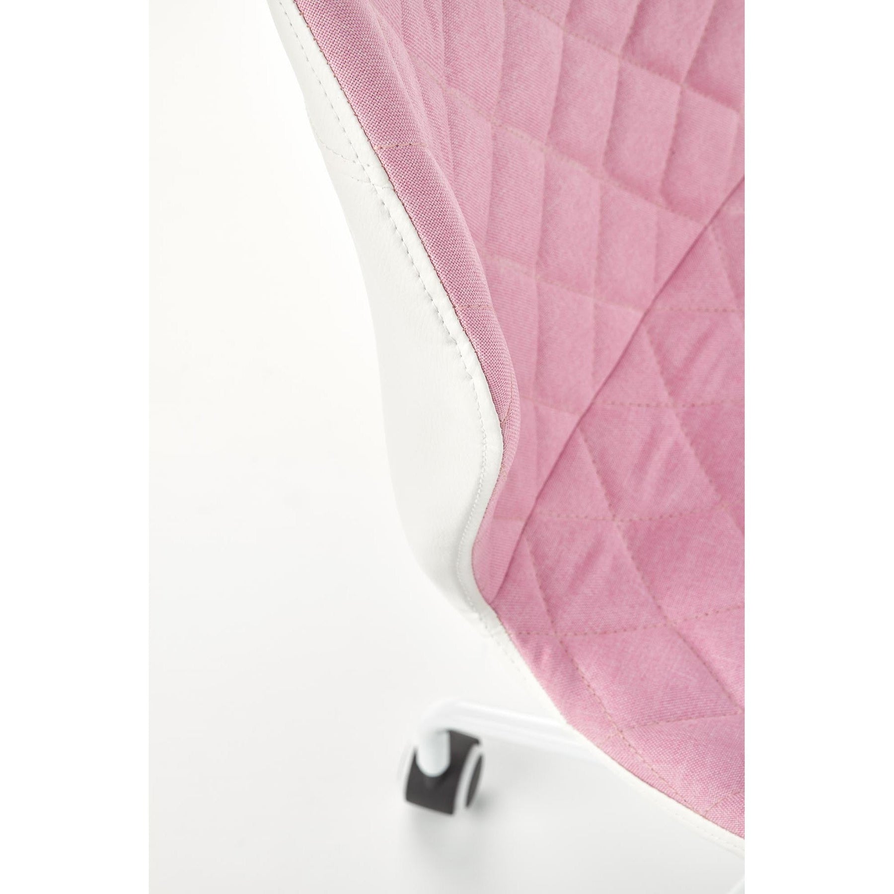 Scaun de birou MATRIX 3 alb/roz, 48/57x79/88x46/55 cm