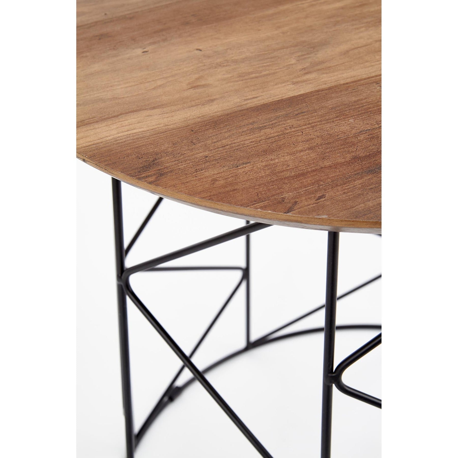 Masuta de cafea MUSAKA negru/nuc, 50x50 cm