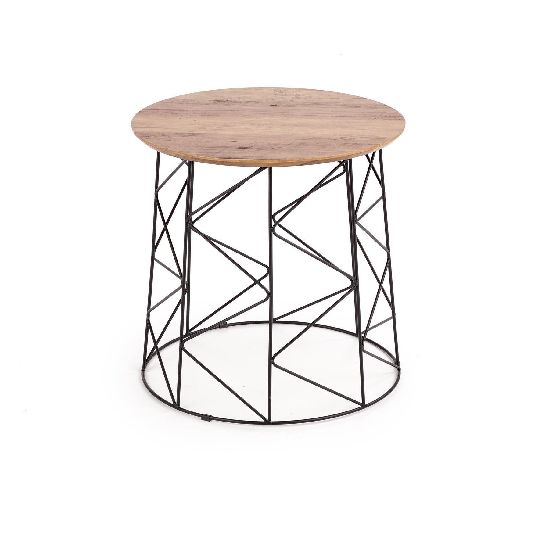 Masuta de cafea MUSAKA negru/nuc, 50x50 cm