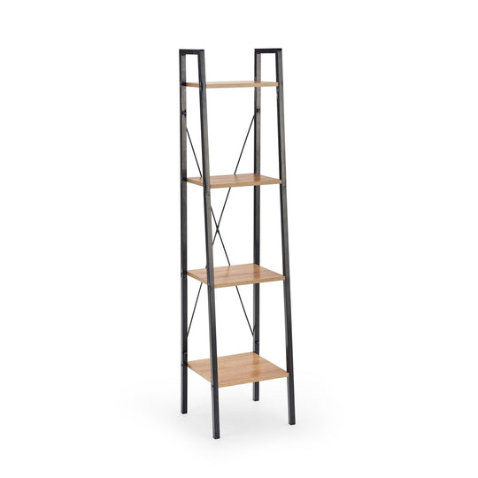 Etajera ingusta Narvik, MDF si OTEL, 34X32X148 CM