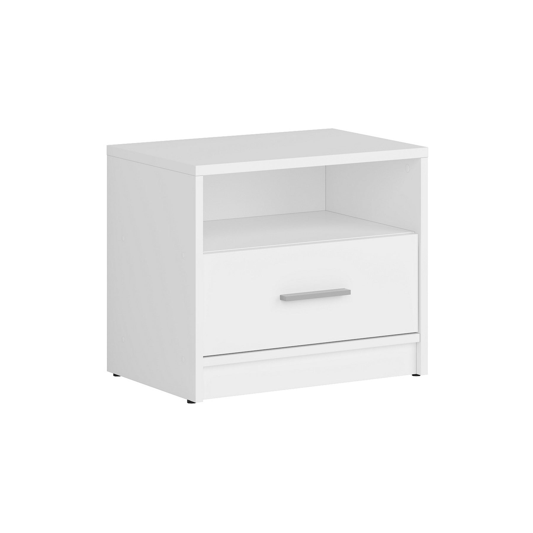 Noptiera culoare alba Nepo Plus, 49.5X34X42.5 cm