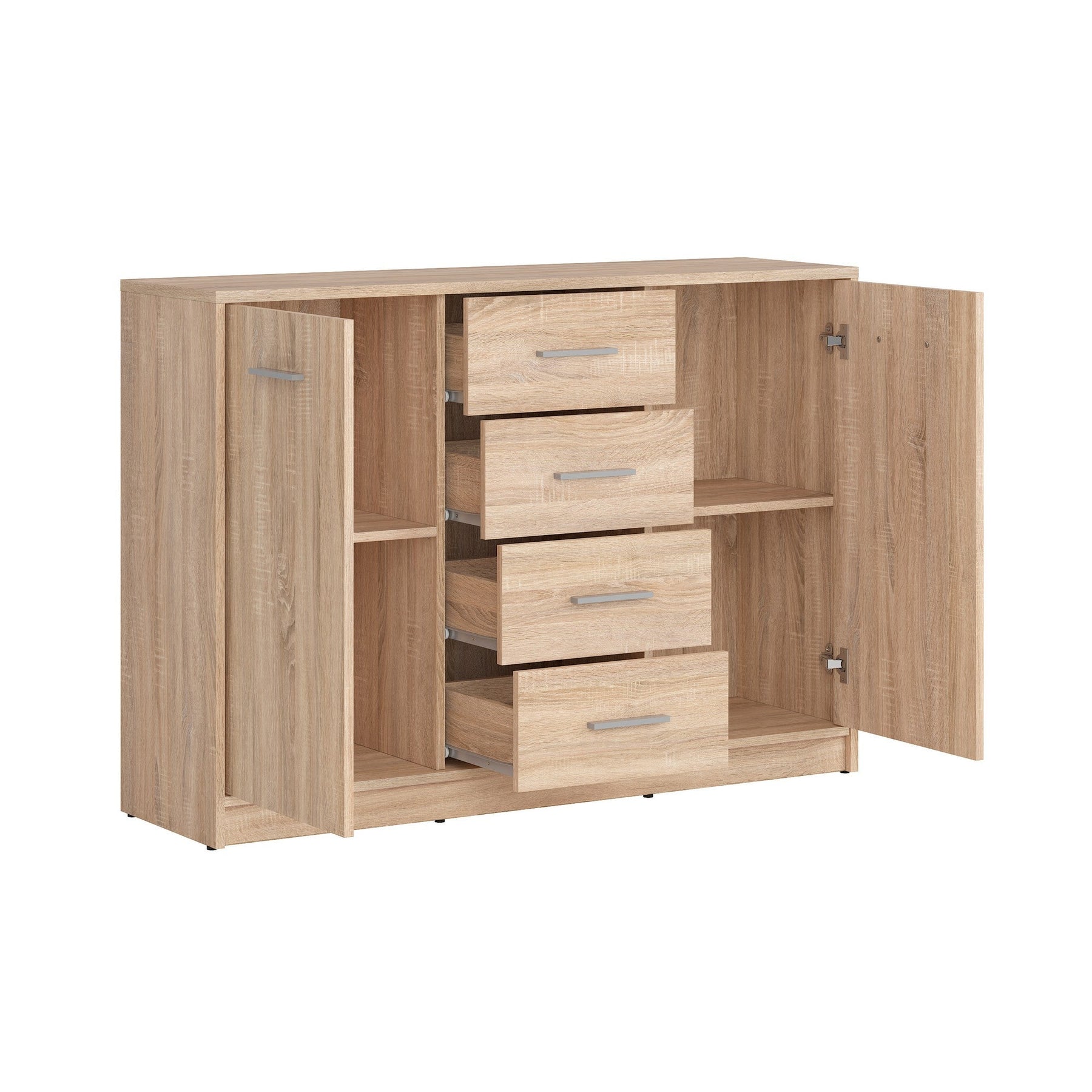 Comoda sonoma NEPO PLUS, 118,5X34X84 CM