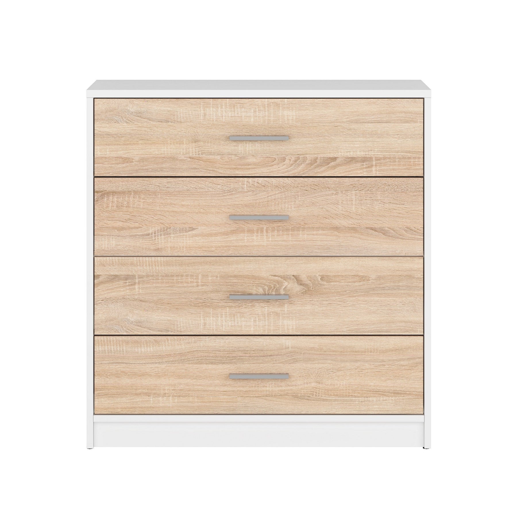 Comoda 80 alba-sonoma Nepo Plus, 80X34X84 CM.