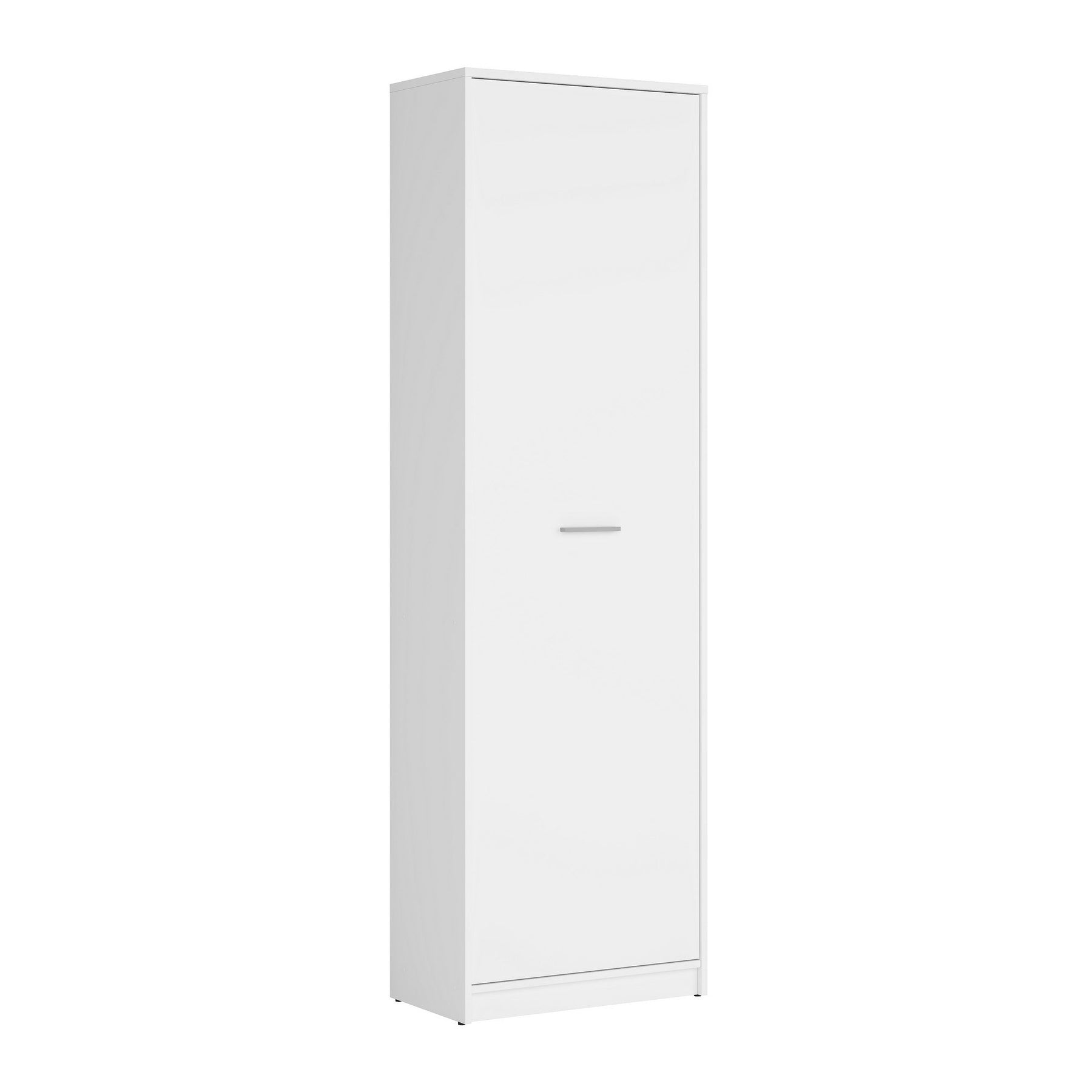 Dulap haine cu o usa alb Nepo Plus, 60X34X197 cm