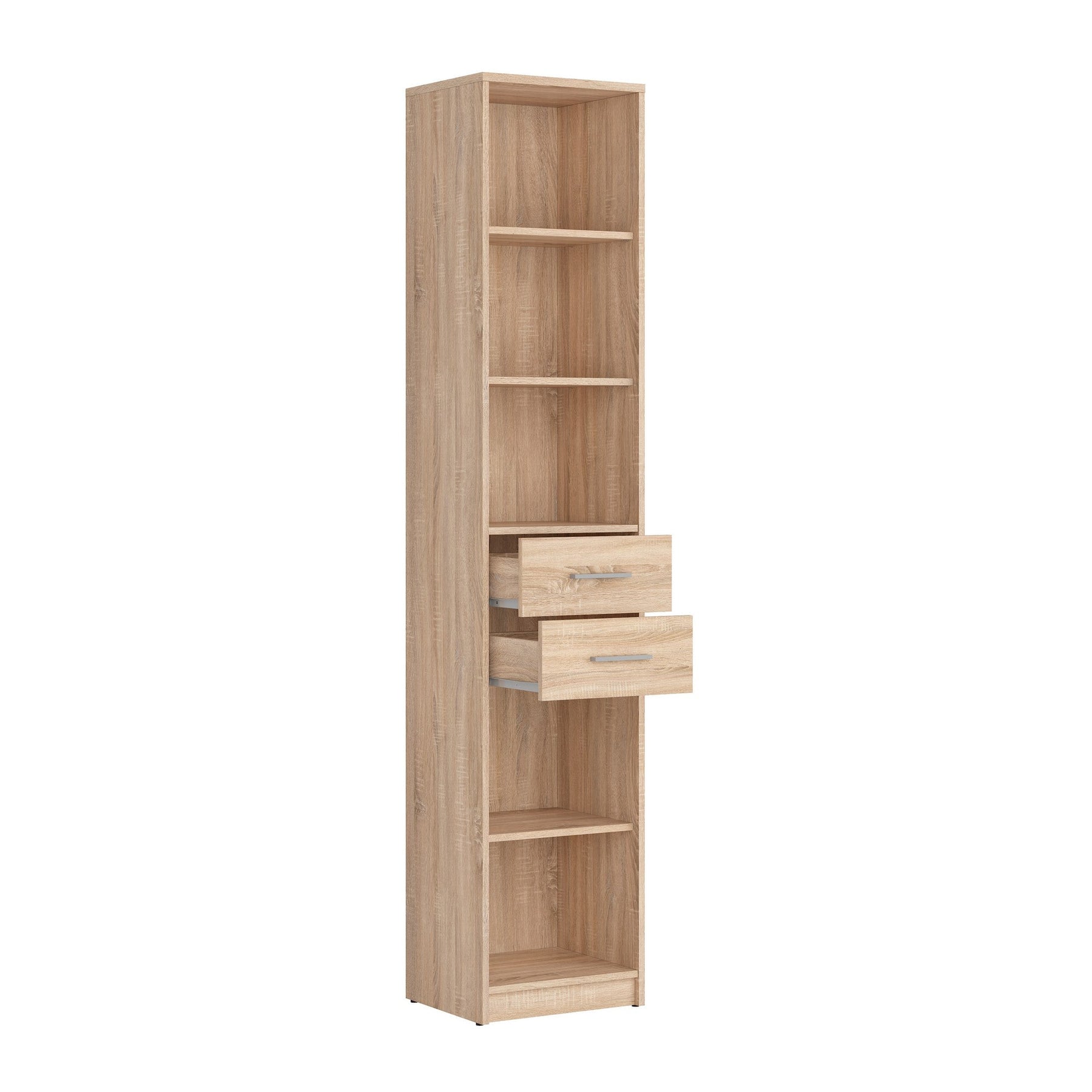 Biblioteca Nepo Plus, PAL, stejar sonoma, 40x34x197 cm