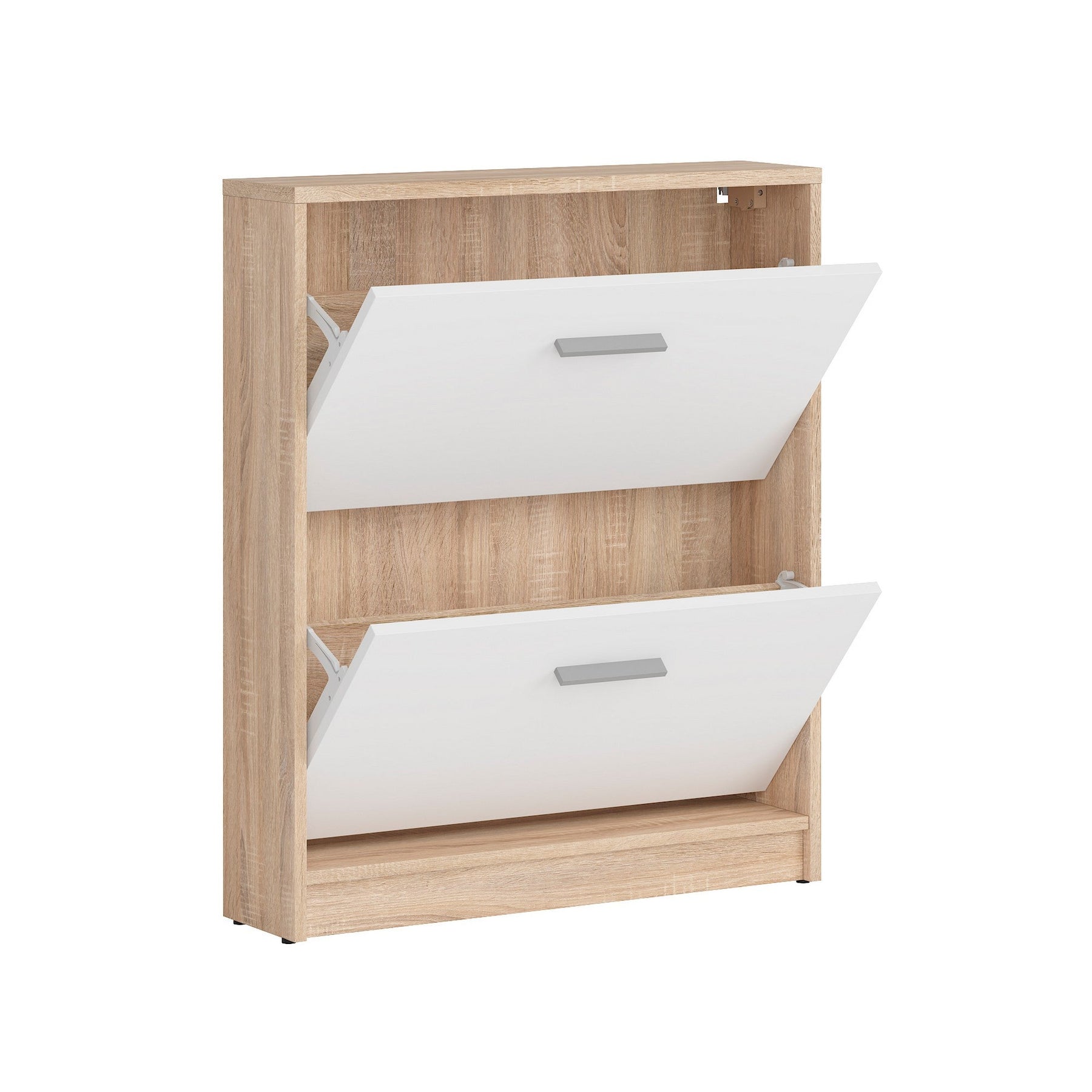 Dulap ptr pantofi stejar sonoma-alb NEPO PLUS, 70X27.5X84 cm