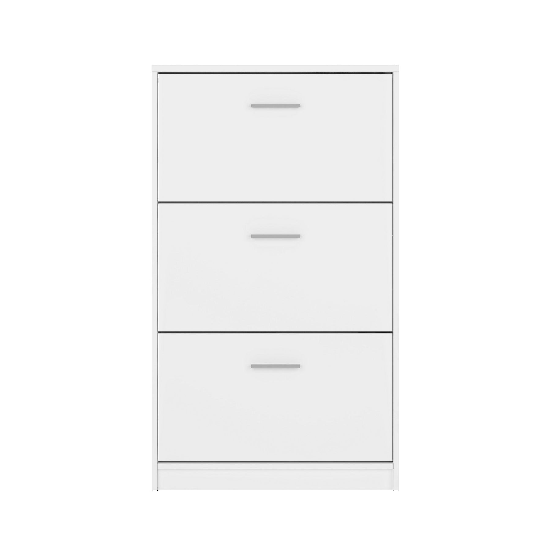 Pantofar 3 nivele alb NEPO PLUS, 70X17.5X120.5 CM