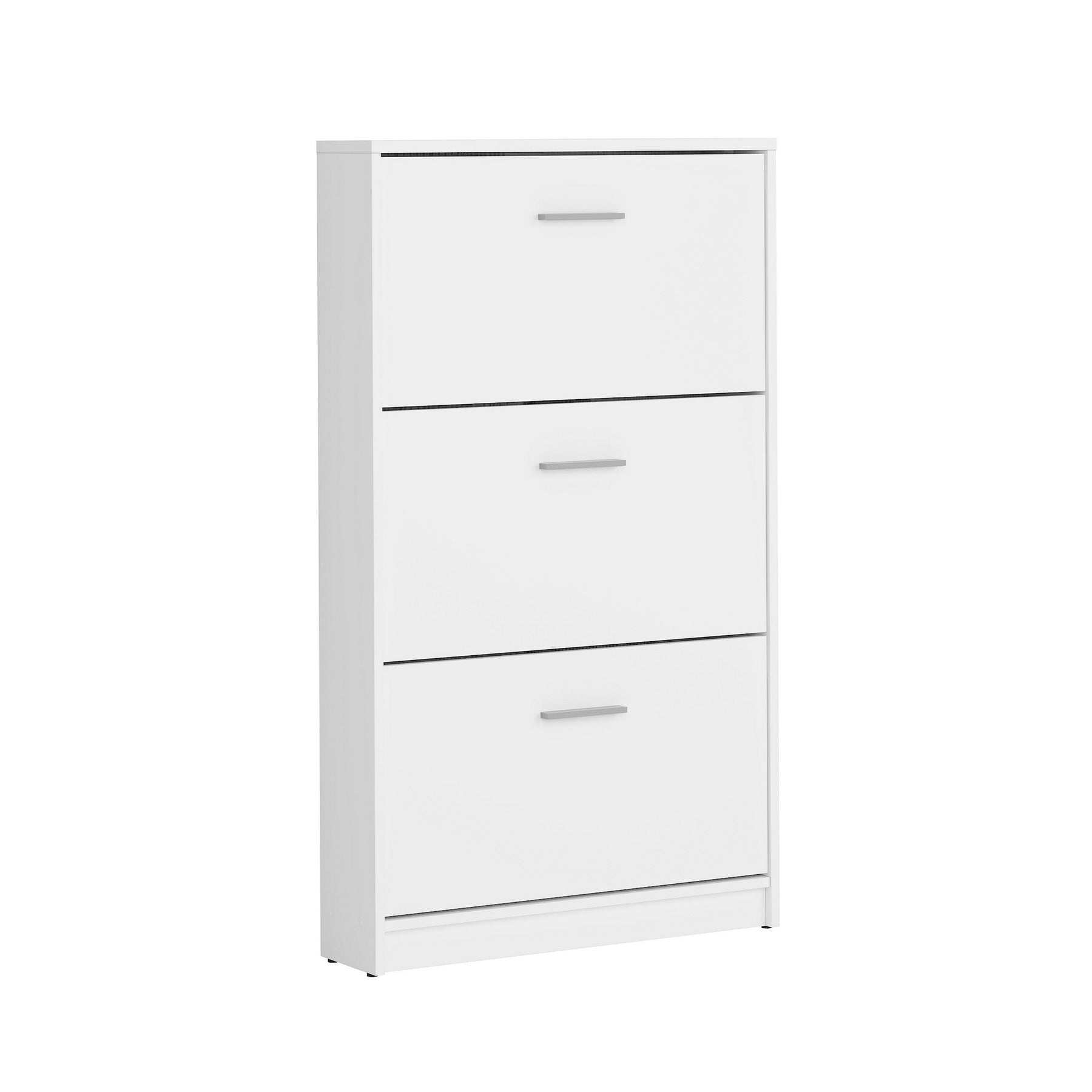Pantofar 3 nivele alb NEPO PLUS, 70X17.5X120.5 CM