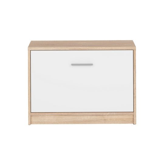 Suport incaltaminte economisire spatiu stejar sonoma-alb NEPO PLUS SFK1K, 70X34X50,5 CM