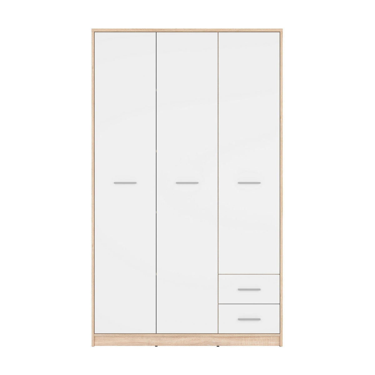 Dulap cu 3 usi si 2 sertare NEPO PLUS, 118.5X54.5X197 CM