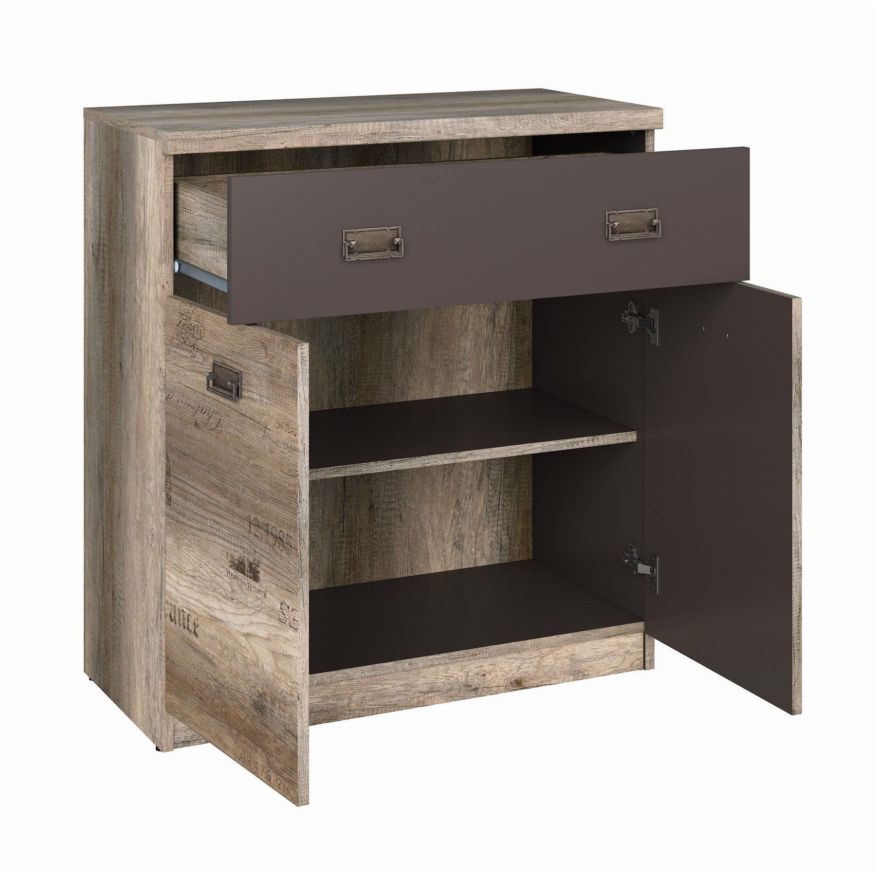 Comode cu sertare gri Malcolm, 80X40X87.5 CM