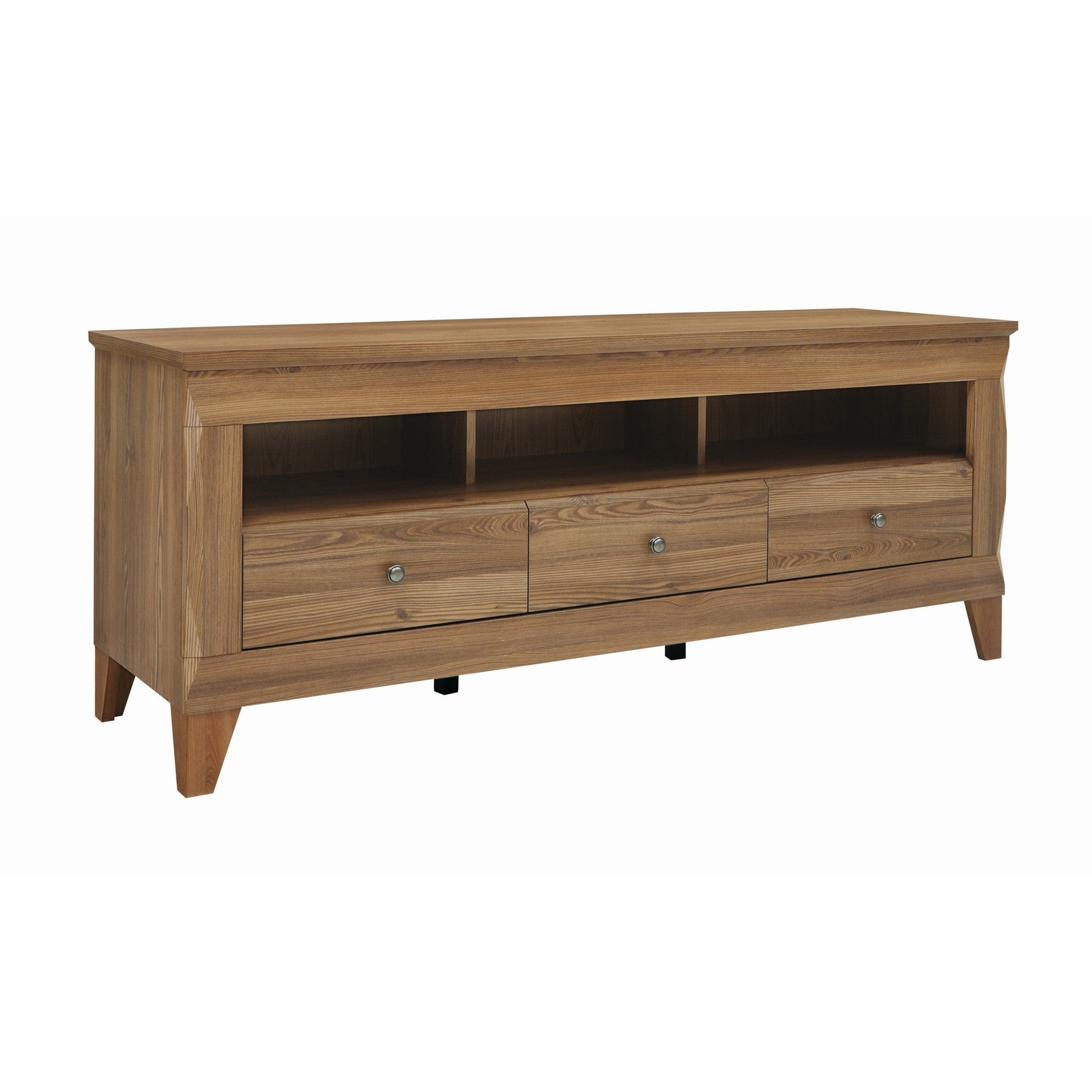 Comoda tv lux cu 3 sertare Bergen, 156X47X64 cm