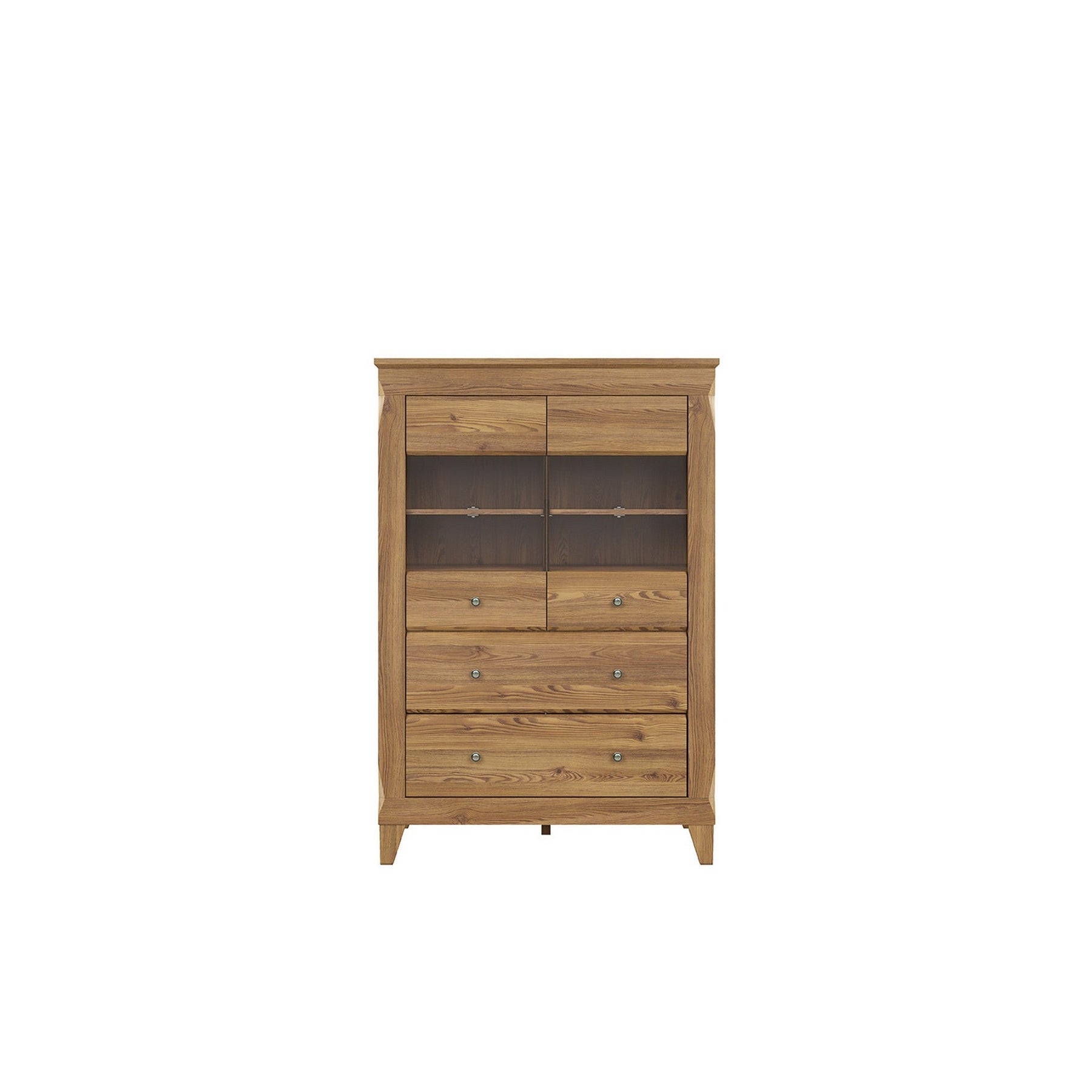 Vitrina living cu sertare Bergen REG2W2S, 102X47X150,5 CM