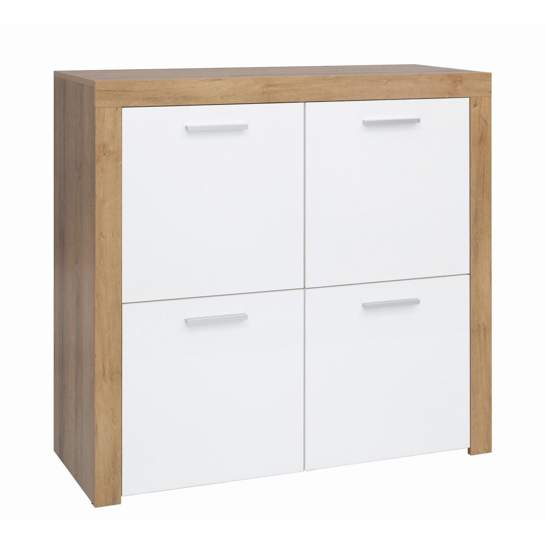 Comoda stejar alb Balder, 104X39X99 CM