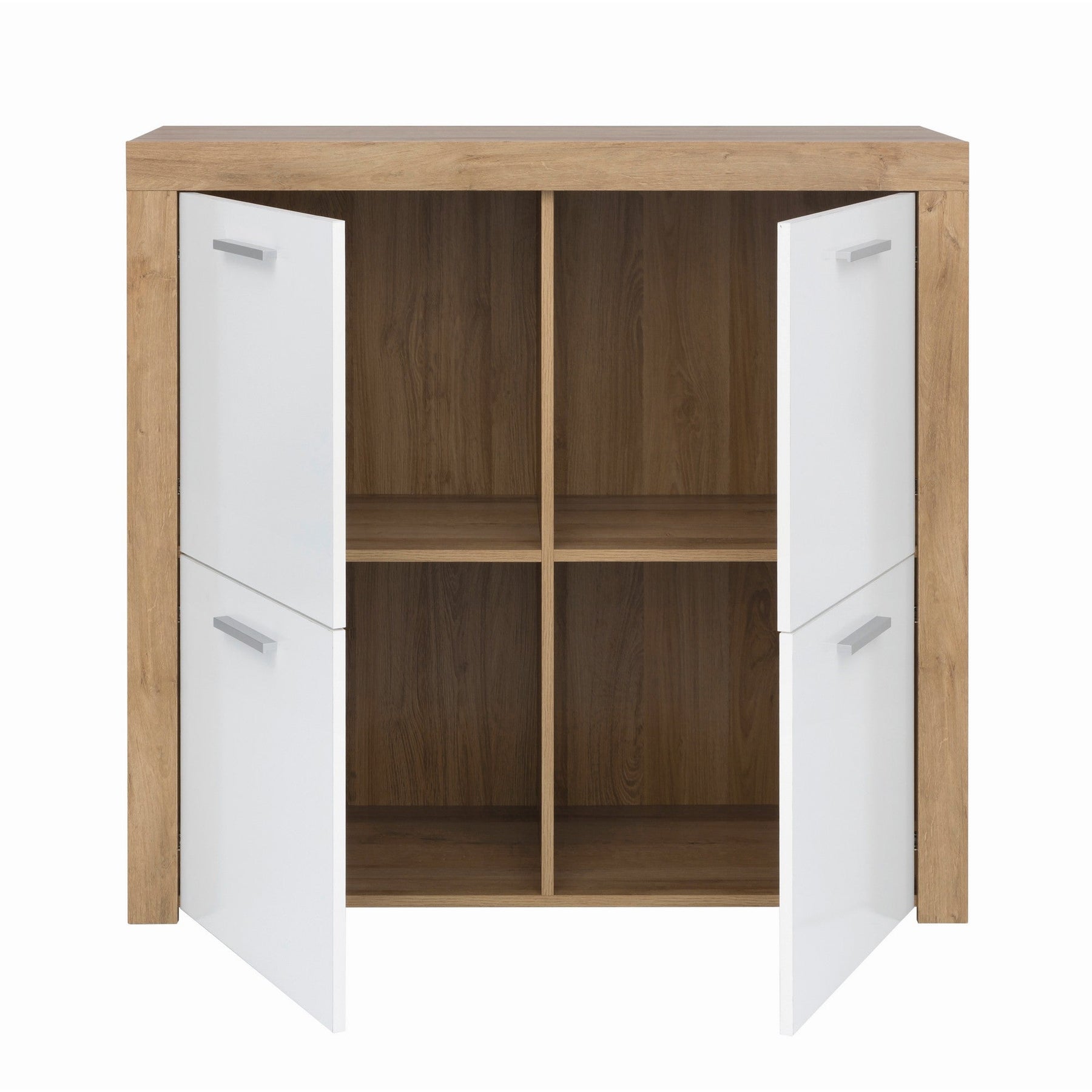 Comoda stejar alb Balder, 104X39X99 CM