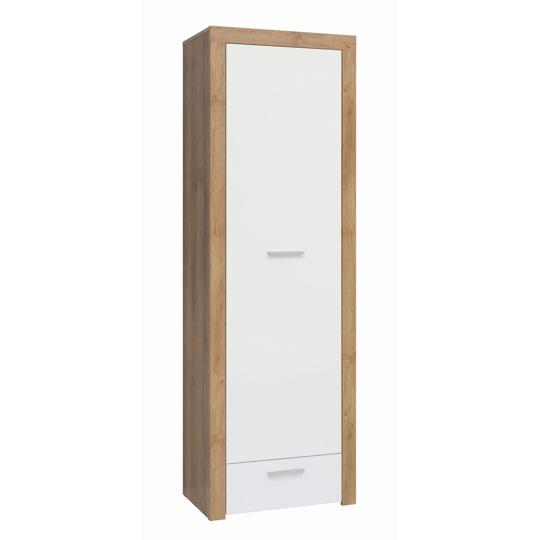 Dulap living alb lucios Balder, 62X39X192 cm