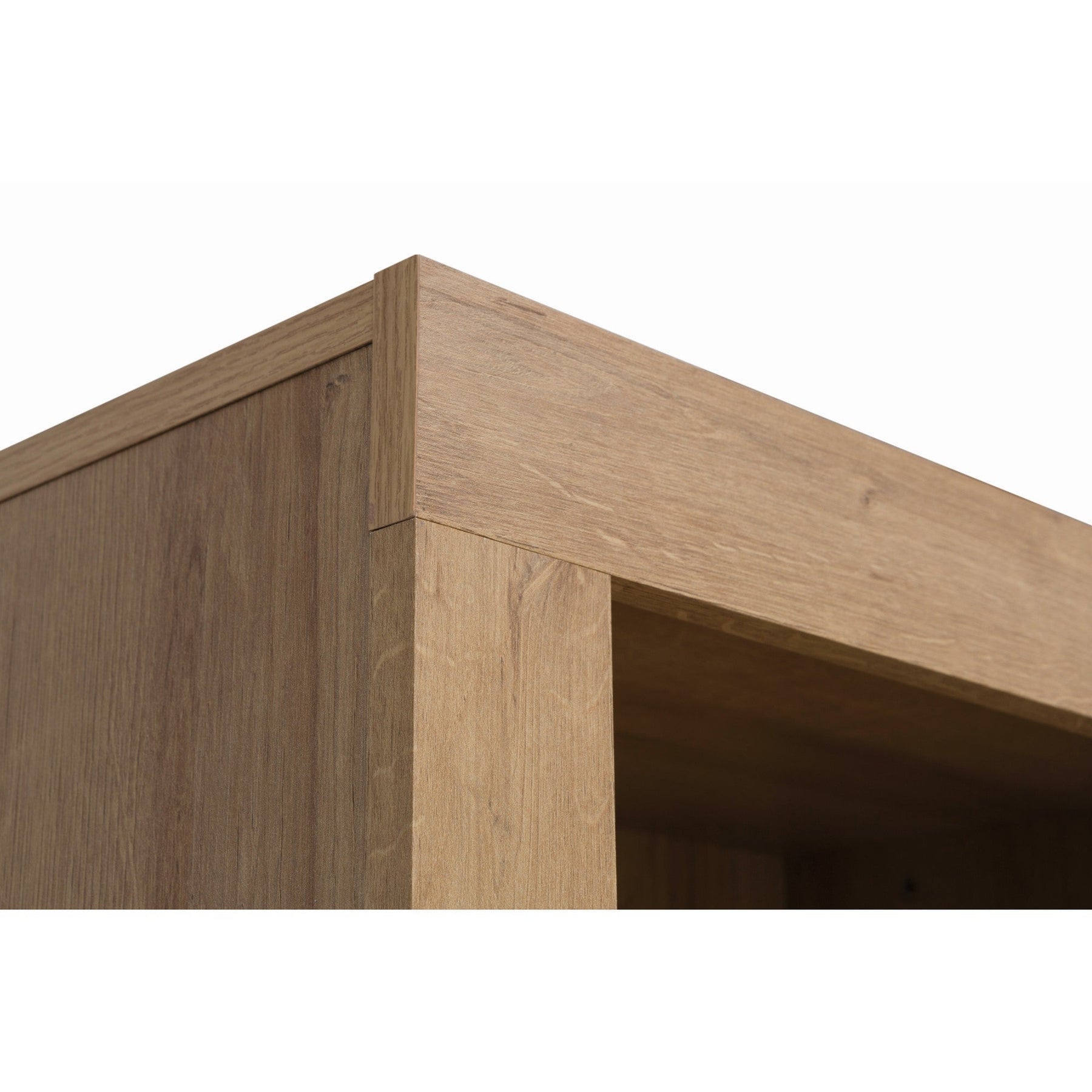 Biblioteca BALDER REG1S, PAL, alb lucios-stejar riviera, 62X39X192 cm