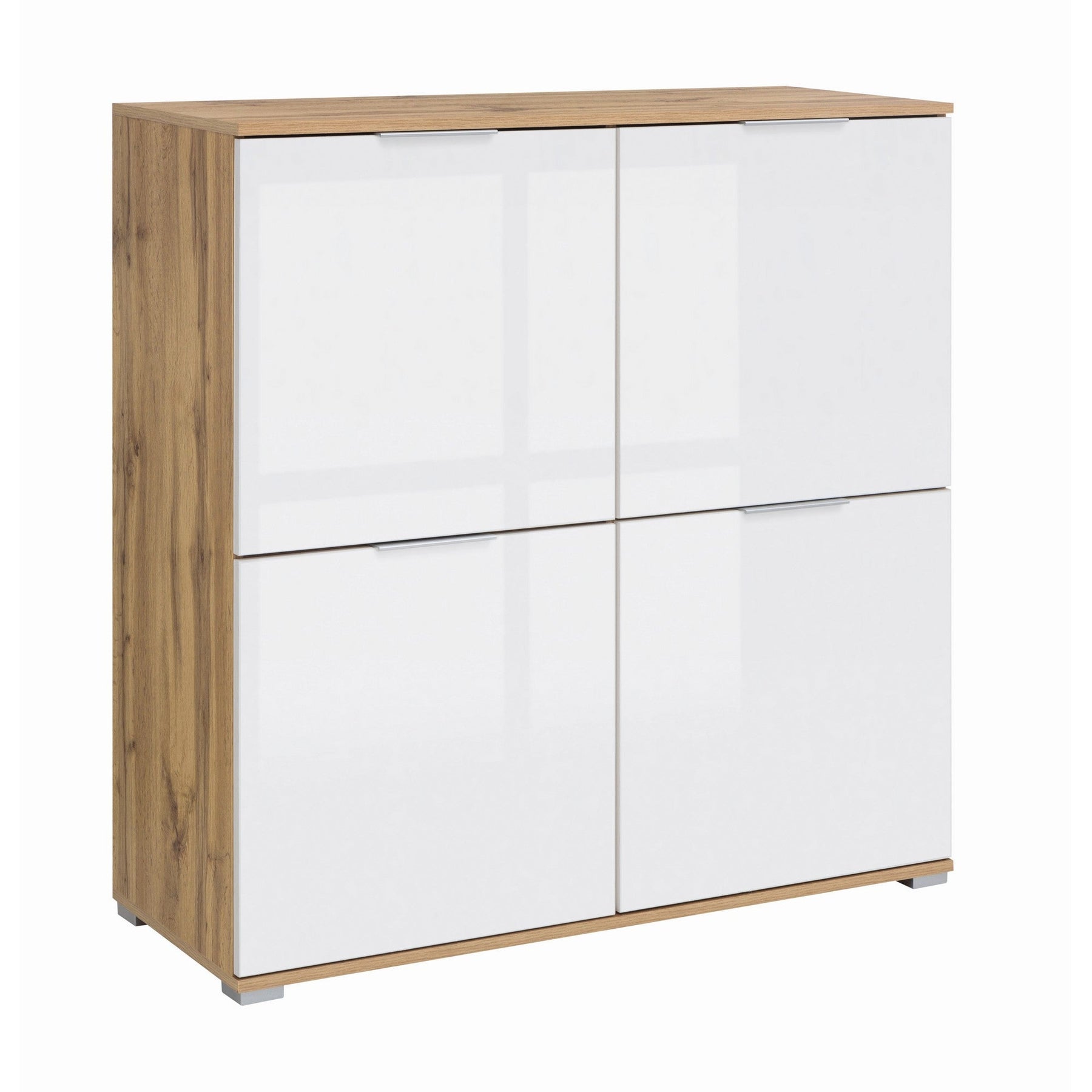 Comoda alba lemn Zele, 104X41X106 CM