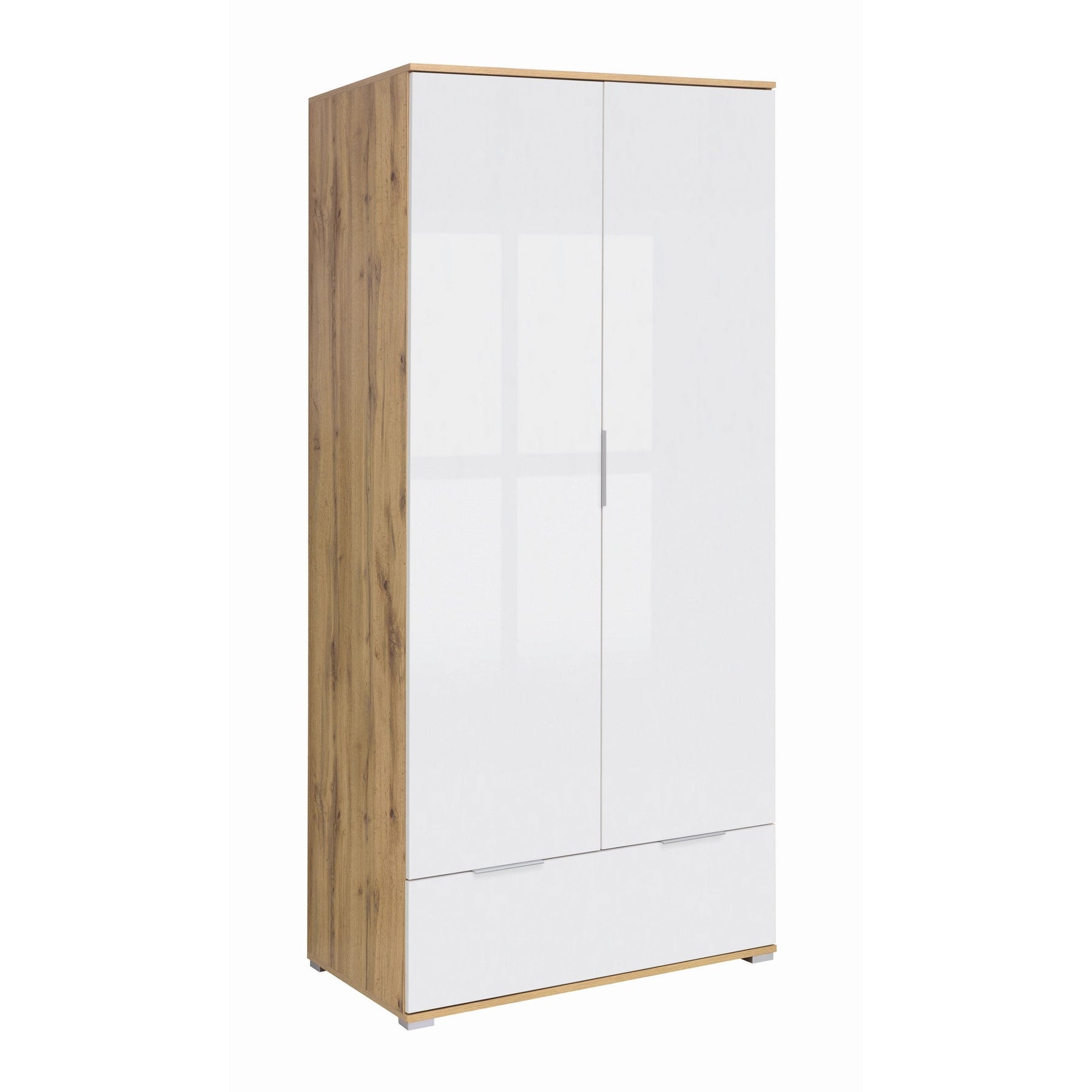Dulap alb depozitare Zele, 90.5X56.5X195 cm