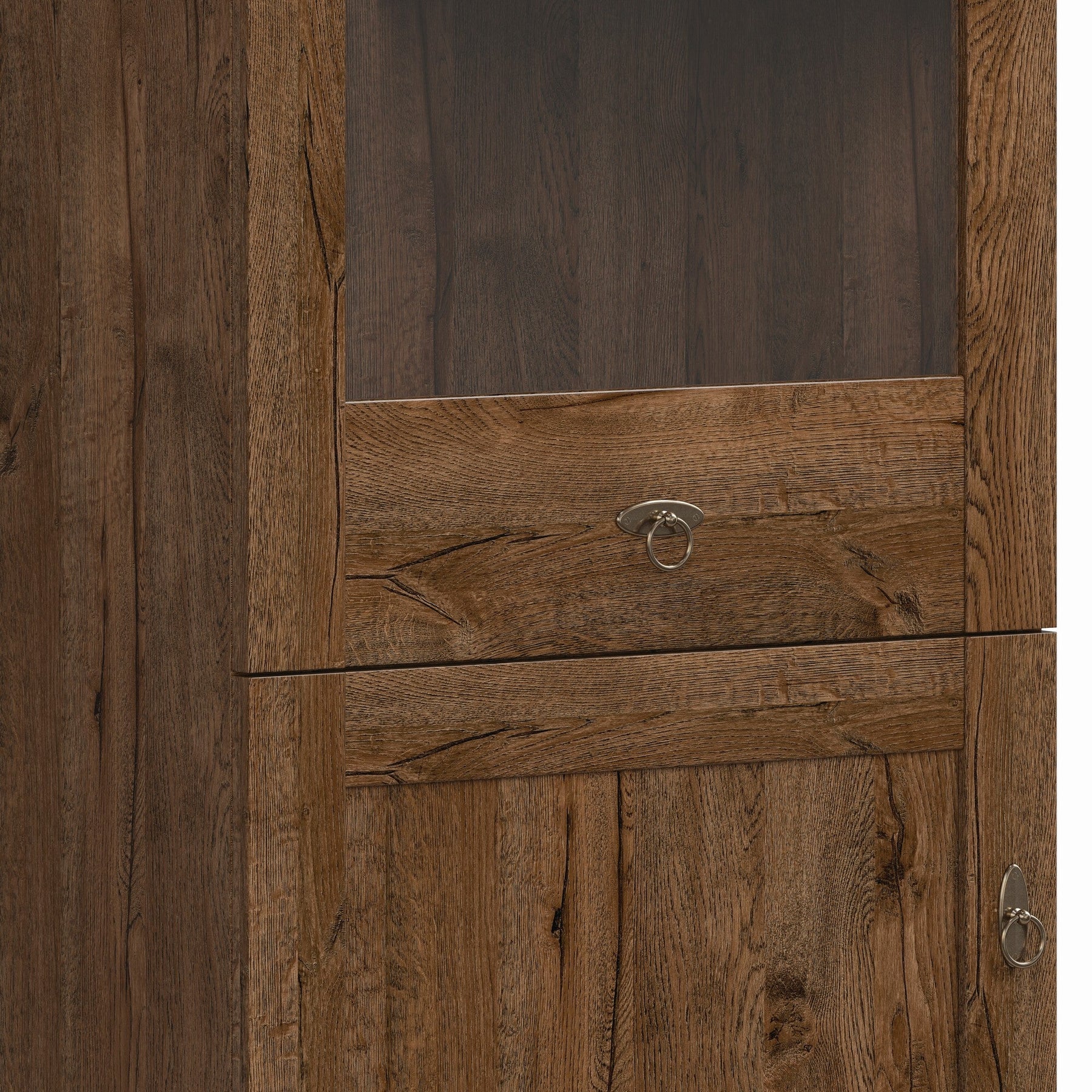 Vitrina living pentru carti cu vitrina Patras, 201X63X44,5 CM