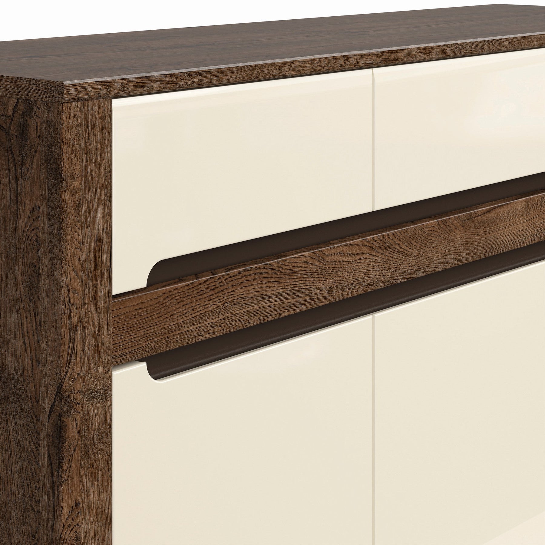 Comode cu sertare mari si 3 usi Ruso, 149X98.5X45.5 CM