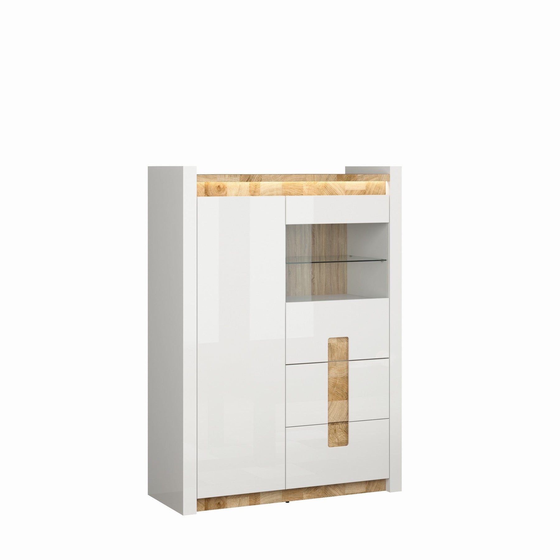 Vitrine de living Alameda, 102X41X141 CM