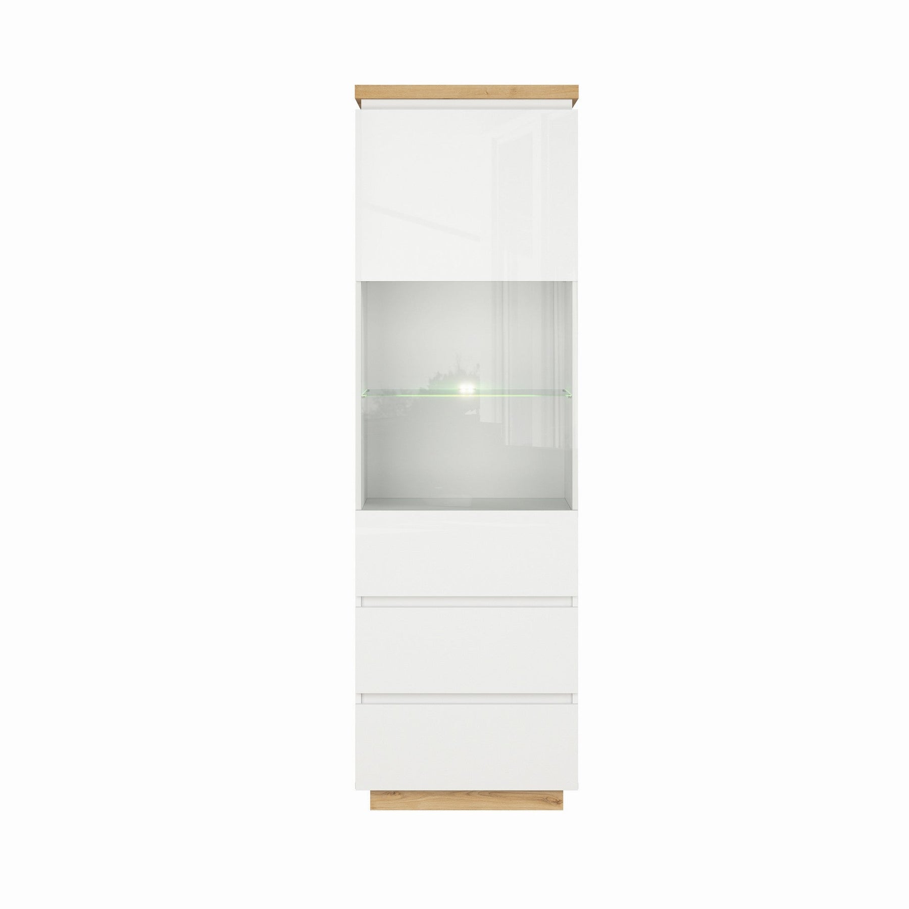 Vitrina living moderna Erla REG1W2S, 60X41X196 CM