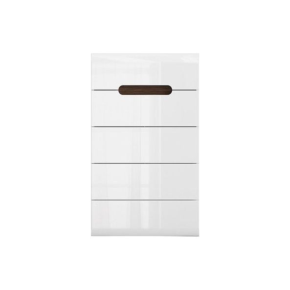 Comoda alba cu 5 sertare AZTECA TRIO, 60X41X104 CM